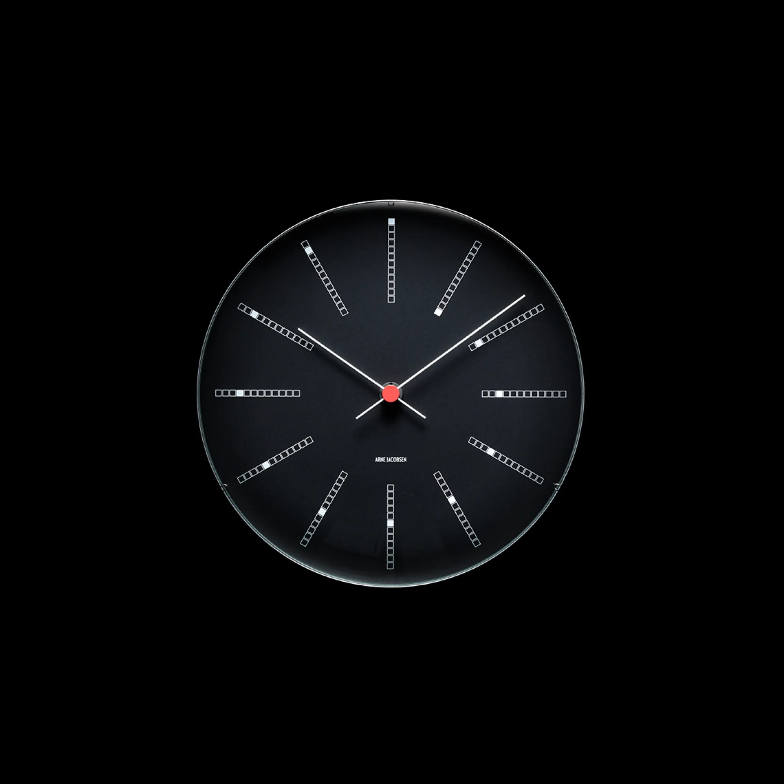 Arne Jacobsen Clocks Bankers Veggur Ø21 cm sort