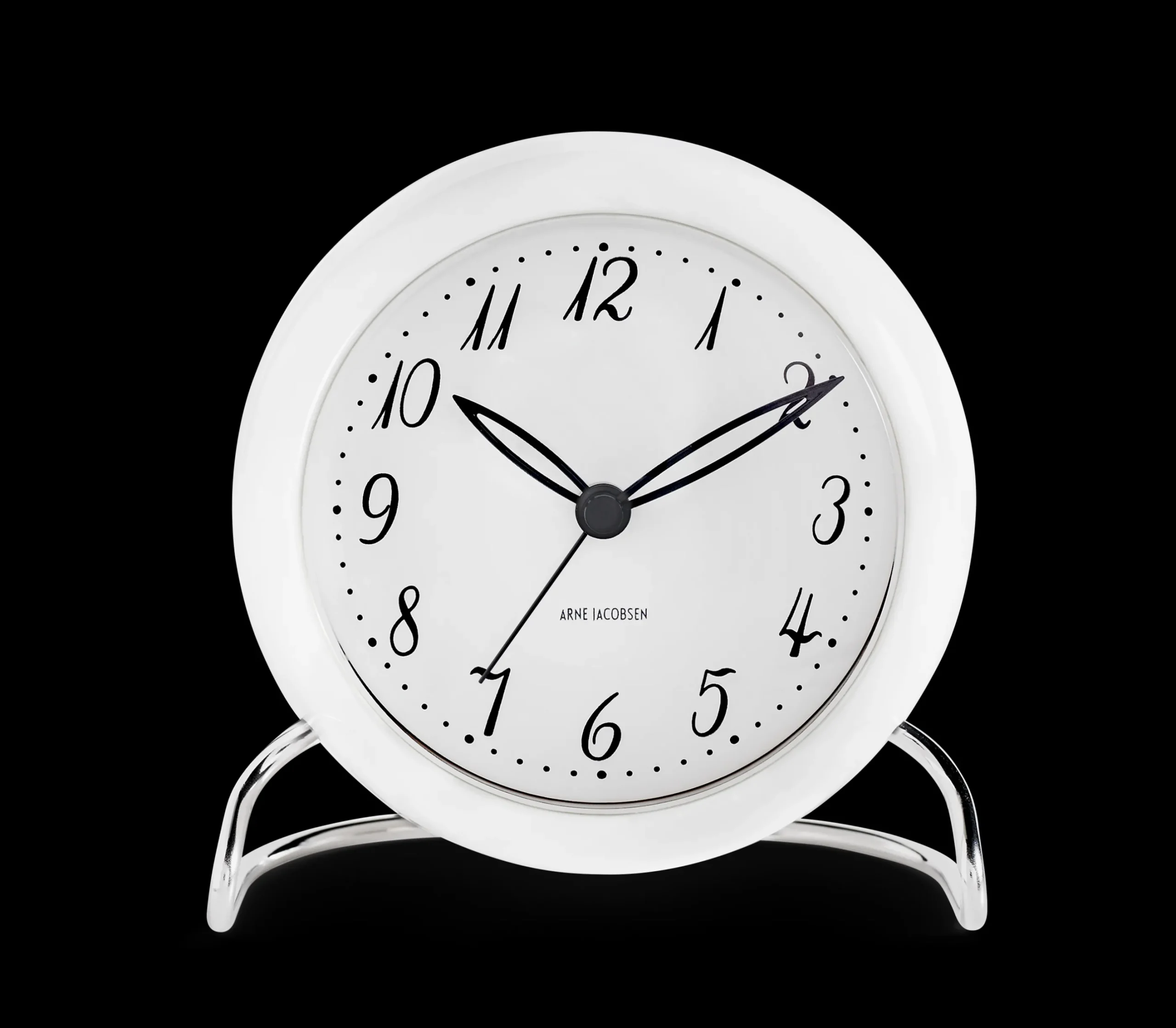 Arne Jacobsen Clocks LK Bordur Ø11 cm hvit