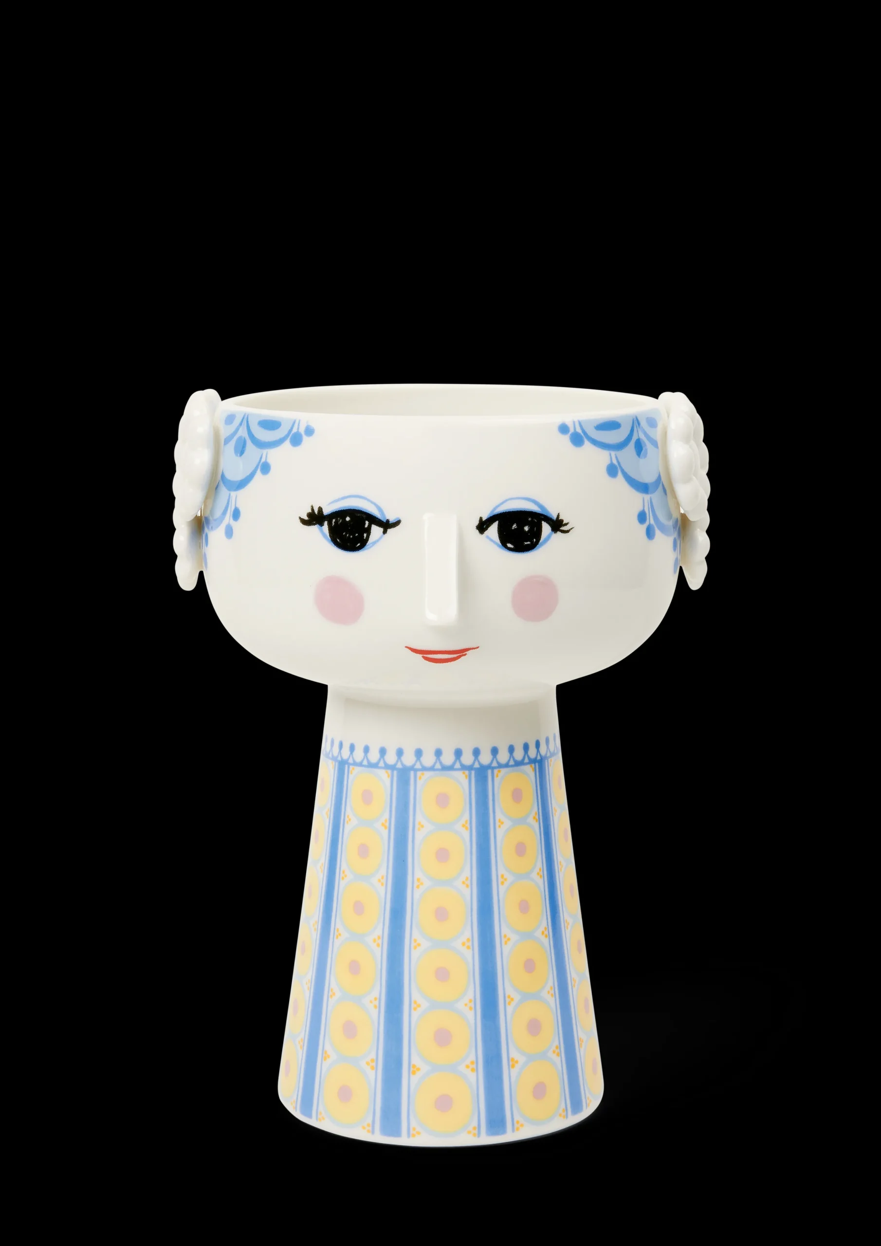Bjørn Wiinblad Eva Vase H18.5 cm blå - Kjøb her