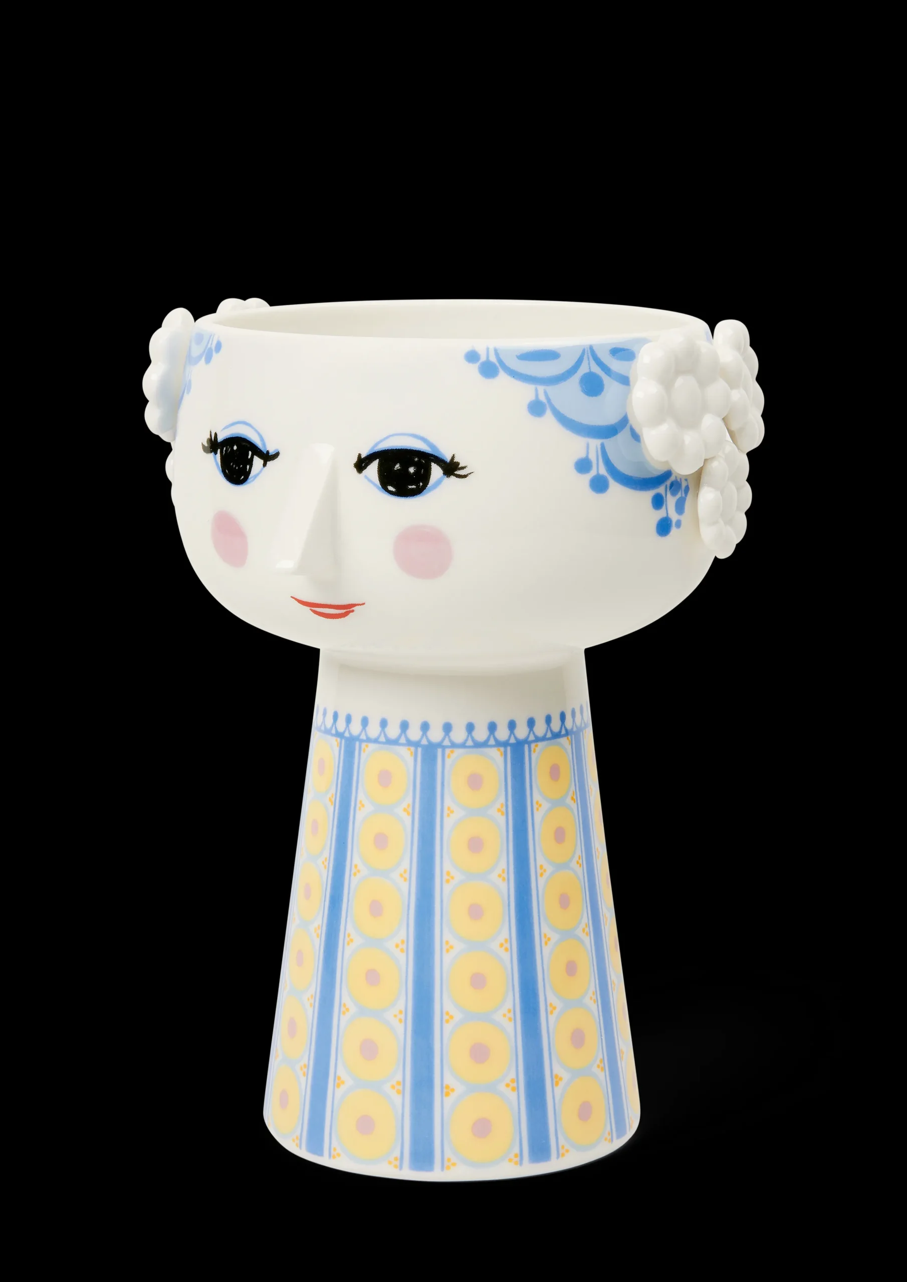 Bjørn Wiinblad Eva Vase H18.5 cm blå - Kjøb her