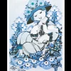 Bjørn Wiinblad Wiinblad Miss Ella 50x70 cm multi