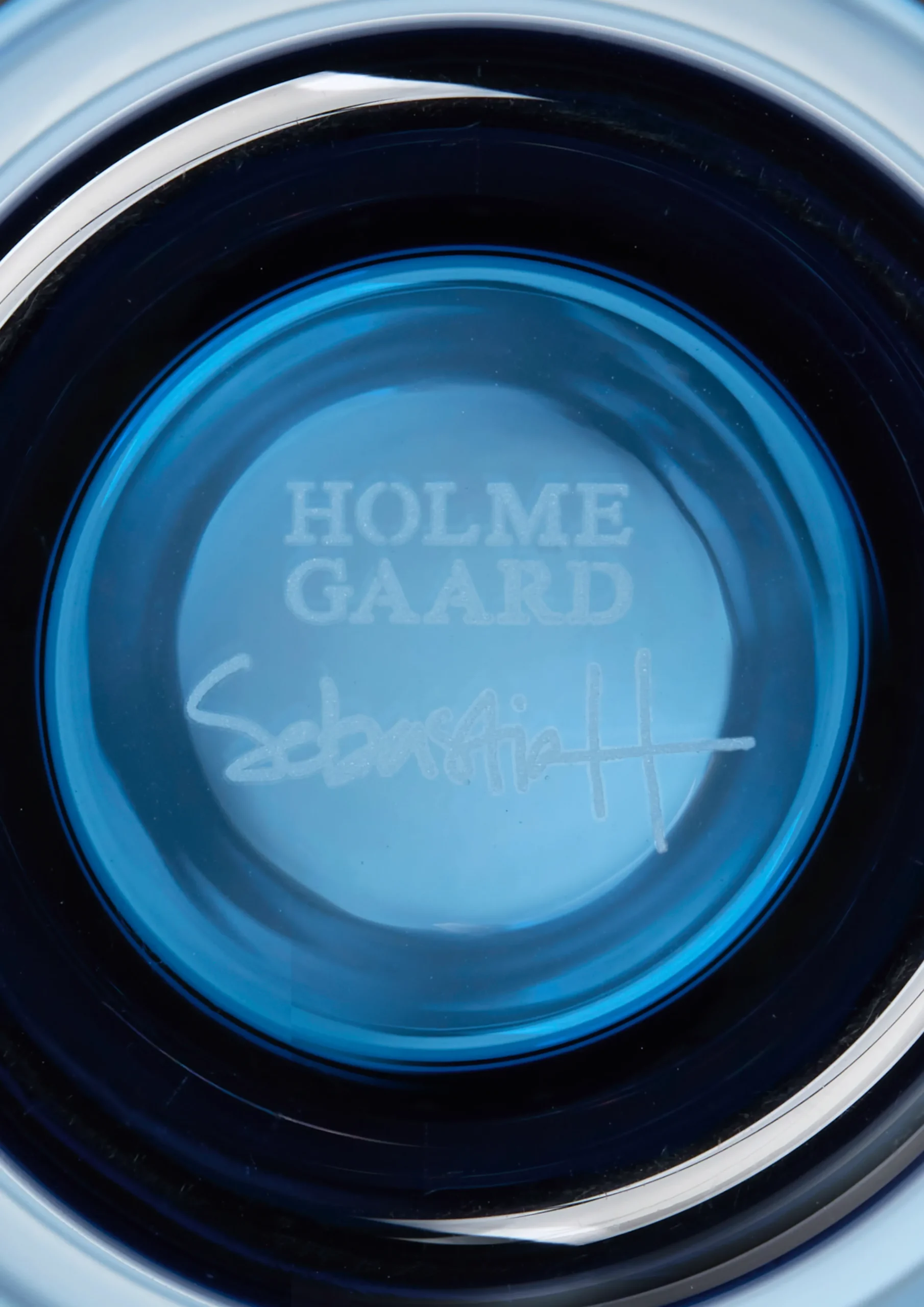 Holmegaard ARC Vase H15 mørk blå
