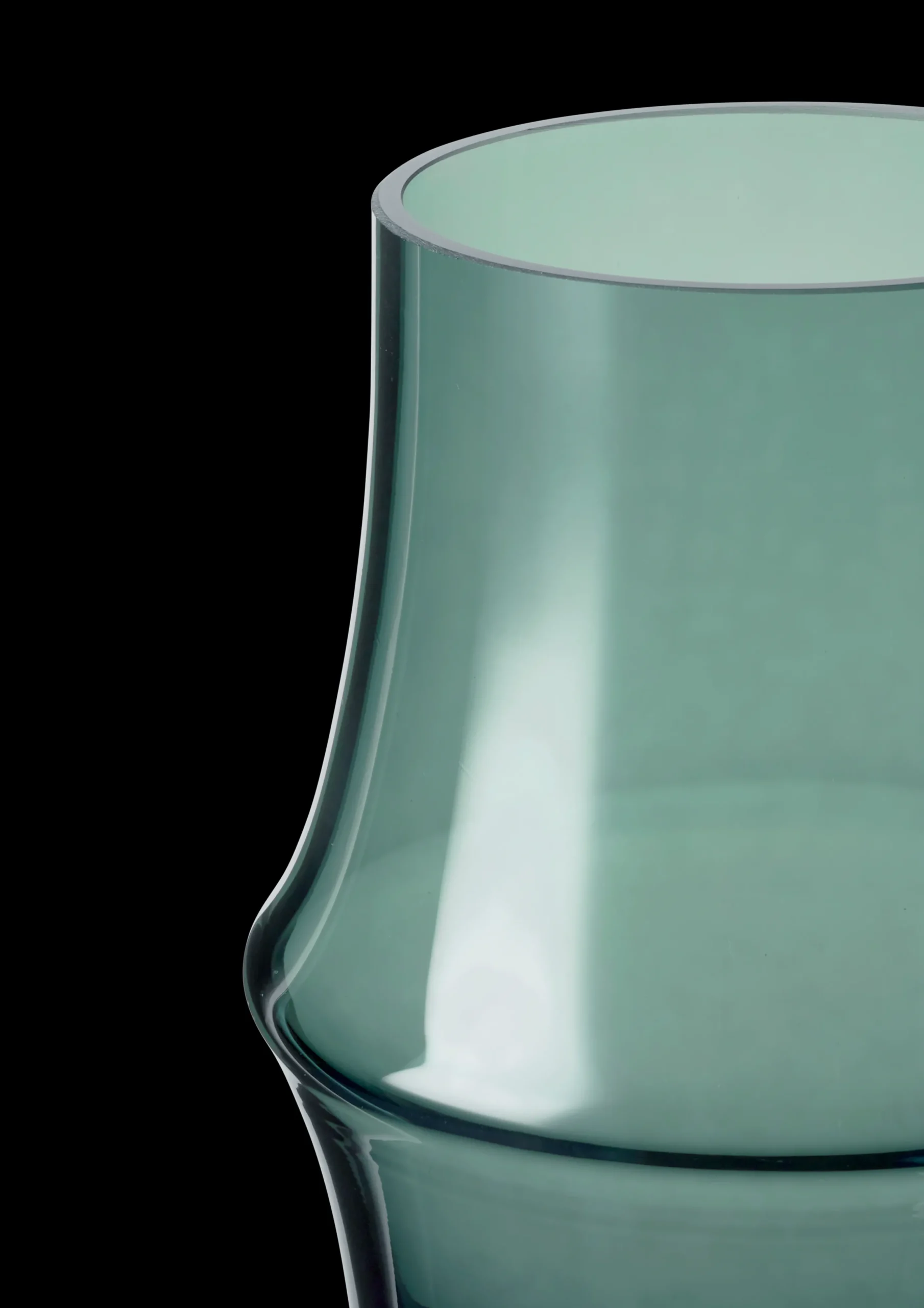 Holmegaard ARC Vase H21 mørk grønn