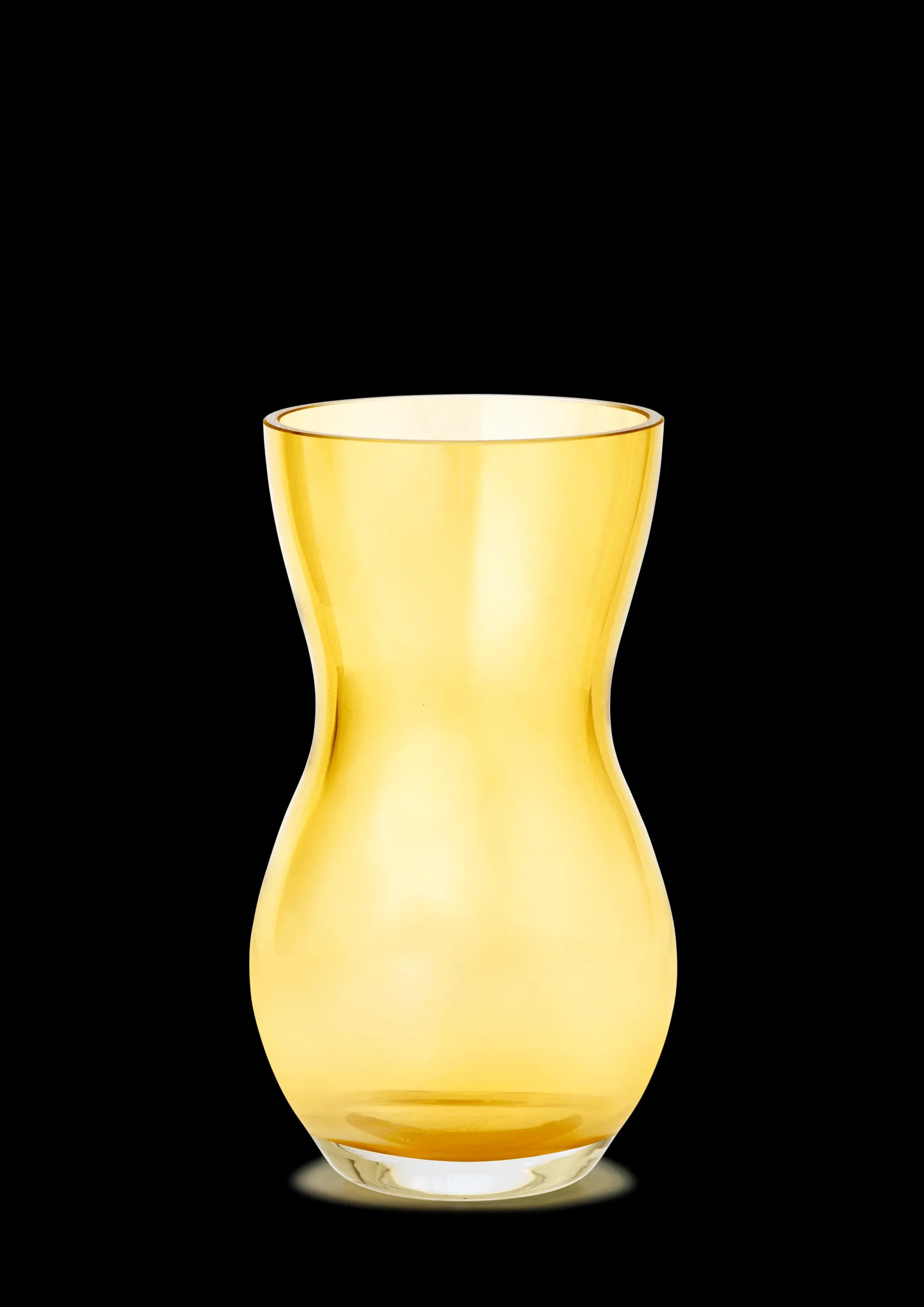 Holmegaard Calabas Vase H16 amber