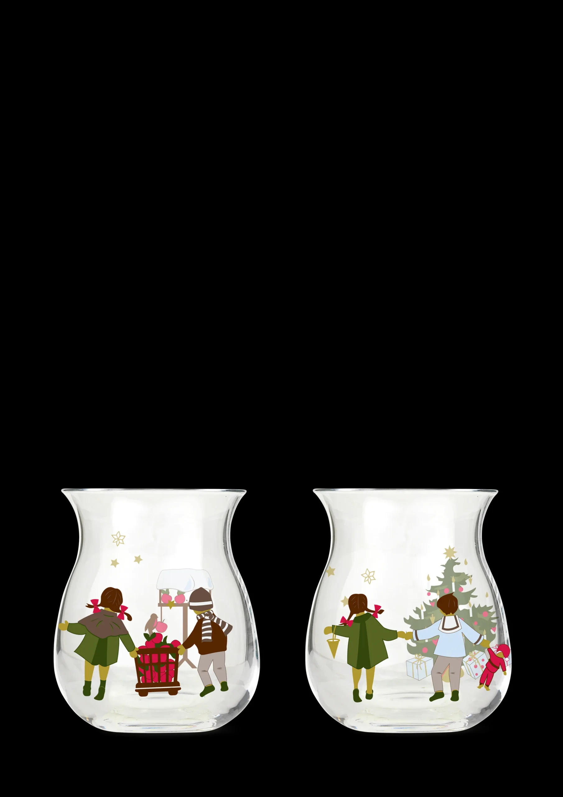 Holmegaard Christmas Julelyslykt 2022 H7.5 multi 2 stk.