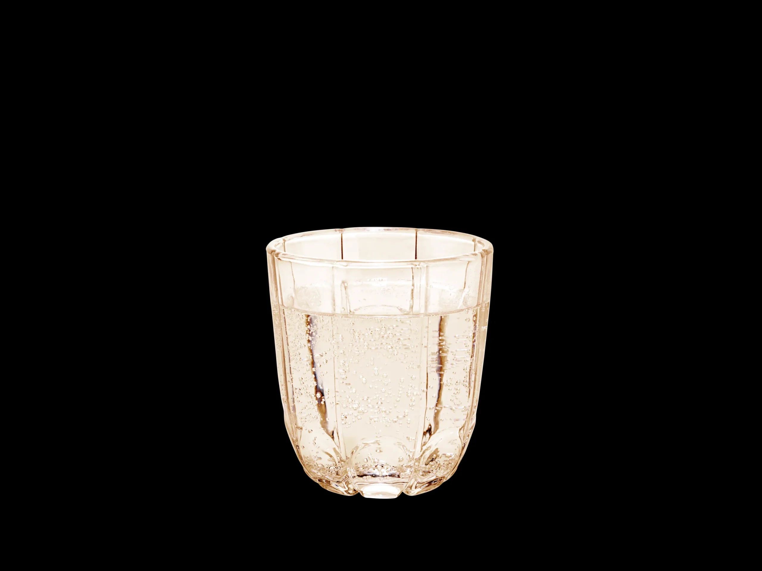 Holmegaard Lily Vannglass 32 cl toffee rose 2 stk.