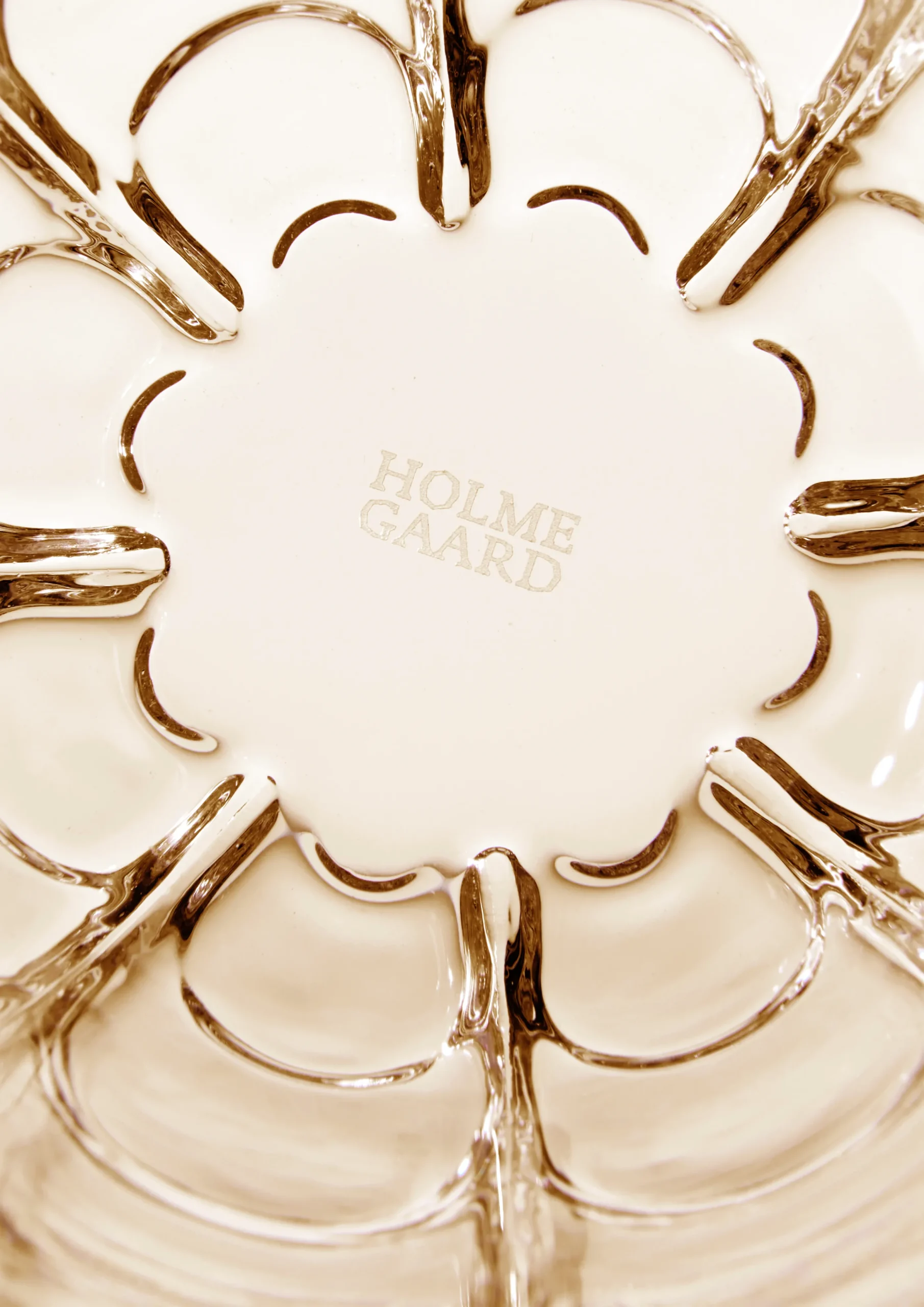 Holmegaard Lily Vannglass 32 cl toffee rose 2 stk.