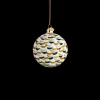 Holmegaard Souvenir Julekule Ø8 cm penselstrøk grønn