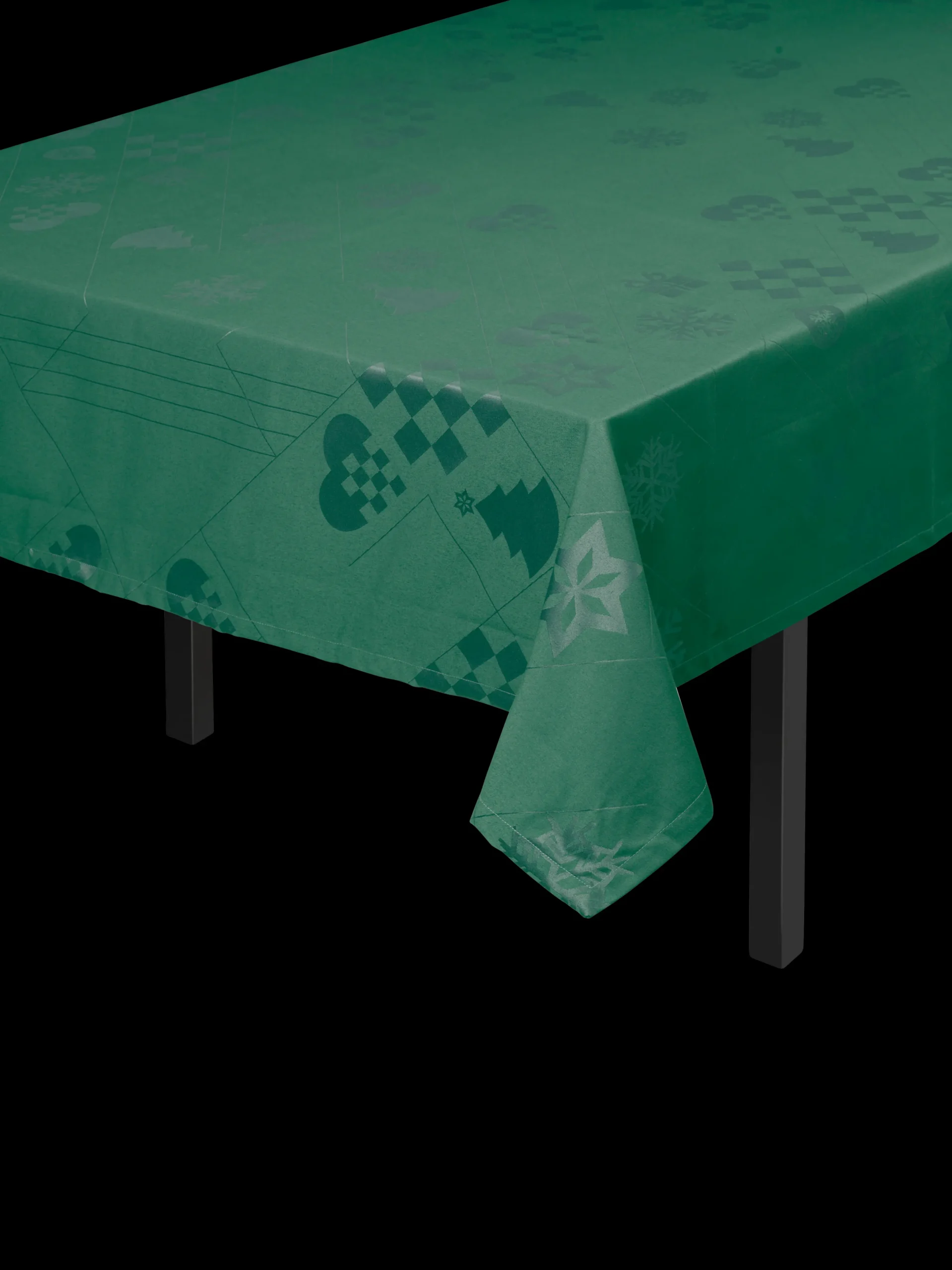 Holmegaard Textiles Natale Damaskduk 150x370 cm grønn