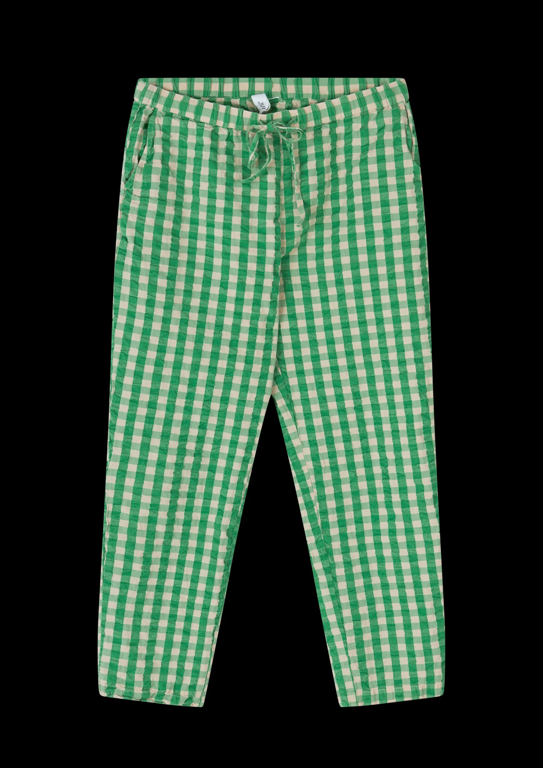JUNA Bæk&Bølge Barbara pants XS grønn/sand - Kjøp nå
