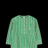 JUNA Bæk&Bølge Irene shirt S/M grønn/sand - Kjøp nå