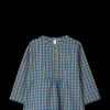 JUNA Bæk&Bølge Irene shirt S/M blå/oker