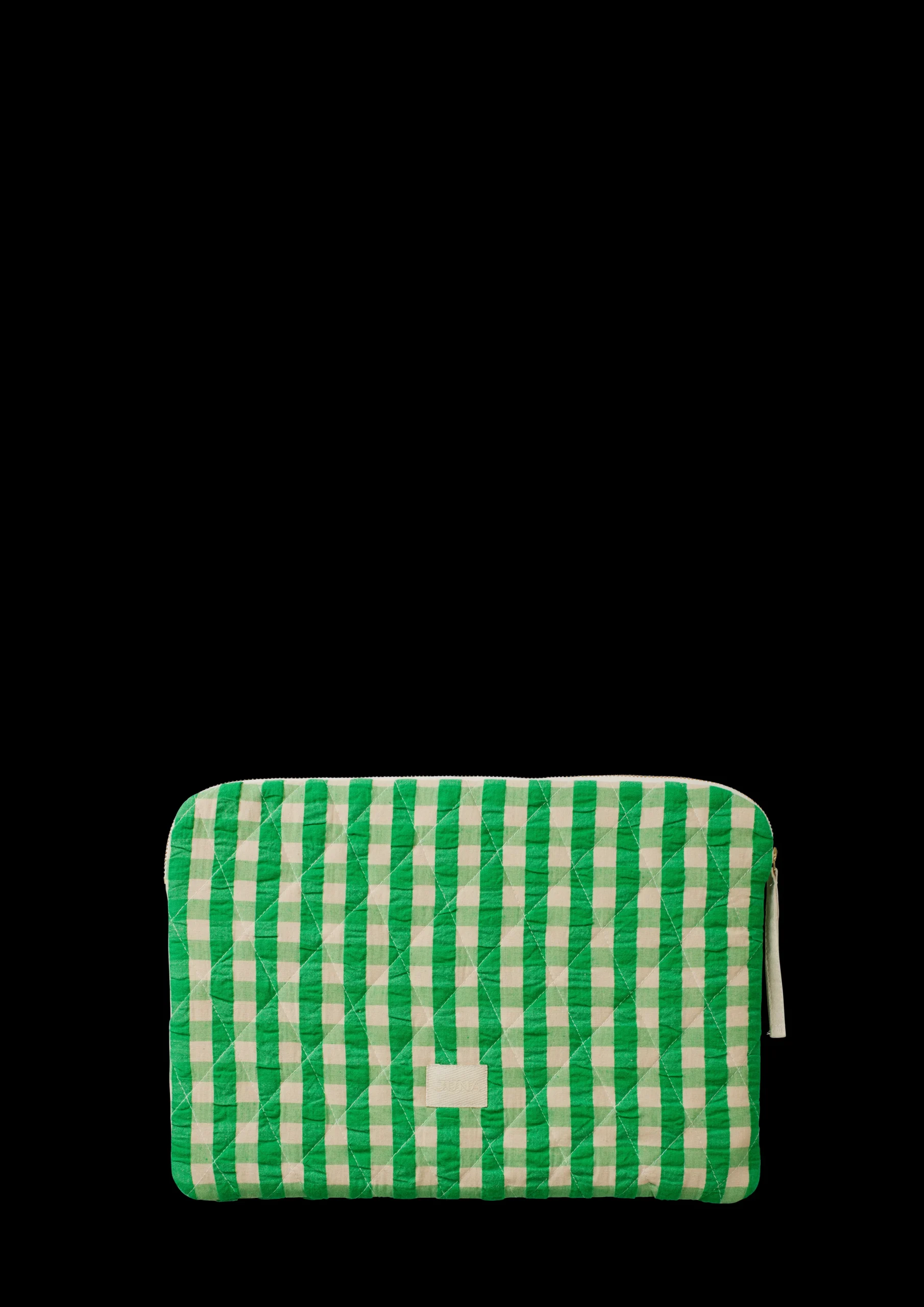 JUNA Bæk&Bølge Olivia laptop-sleeve grønn/sand – Rosendahl.com