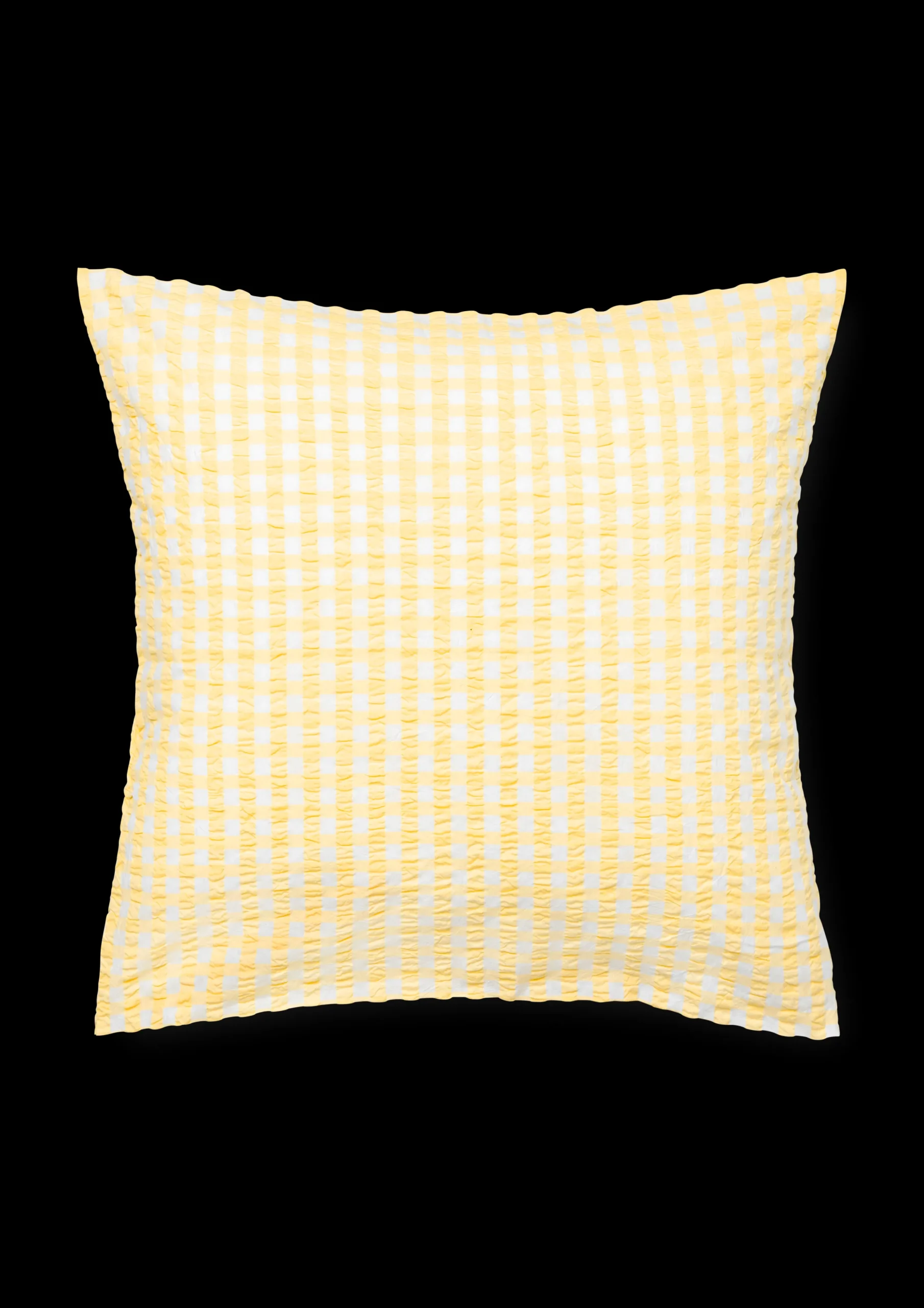 JUNA Bæk&Bølge Putetrekk 63x60 cm gul/hvit DK