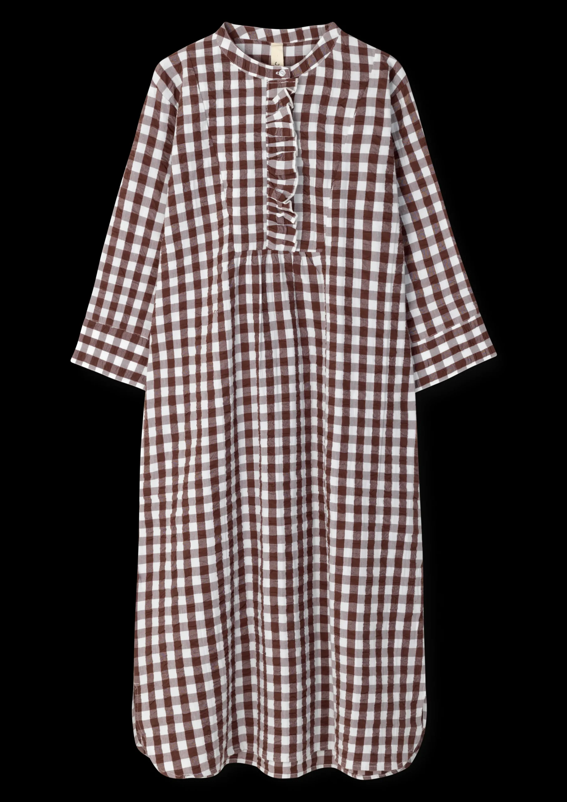 JUNA Bæk&Bølge Sonja dress XS chocolate/hvit