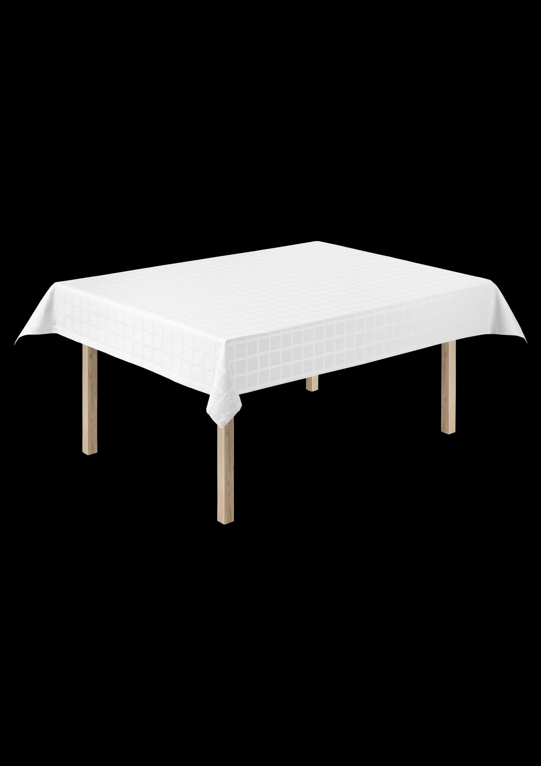 JUNA Brick damaskduk, hvit, 150 x 270 cm – Kjøp her