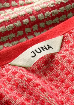 JUNA Check Håndkle 50 x 100 cm rød/sand – Handle hos oss