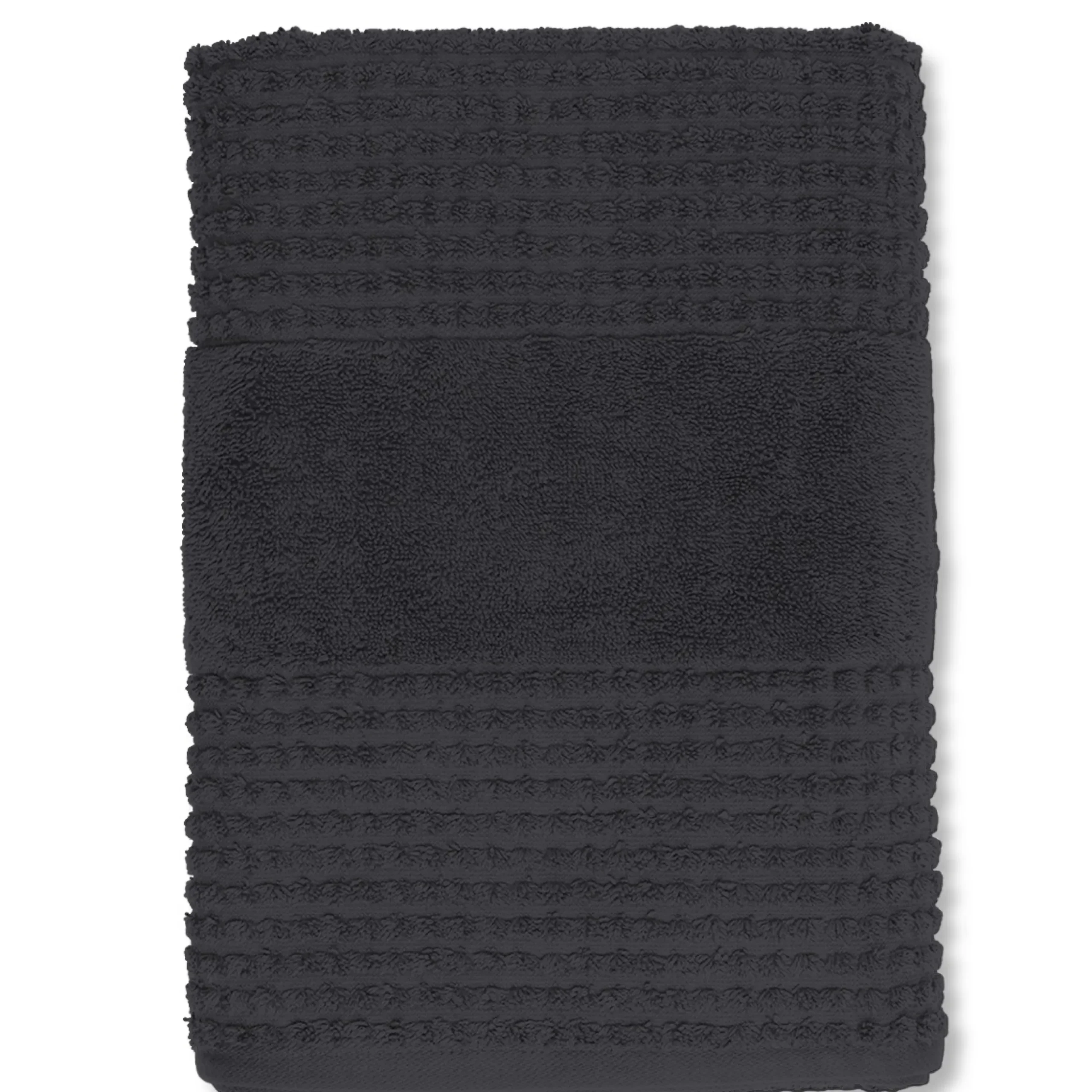 JUNA Check Håndkle 70x140 cm mørk grå