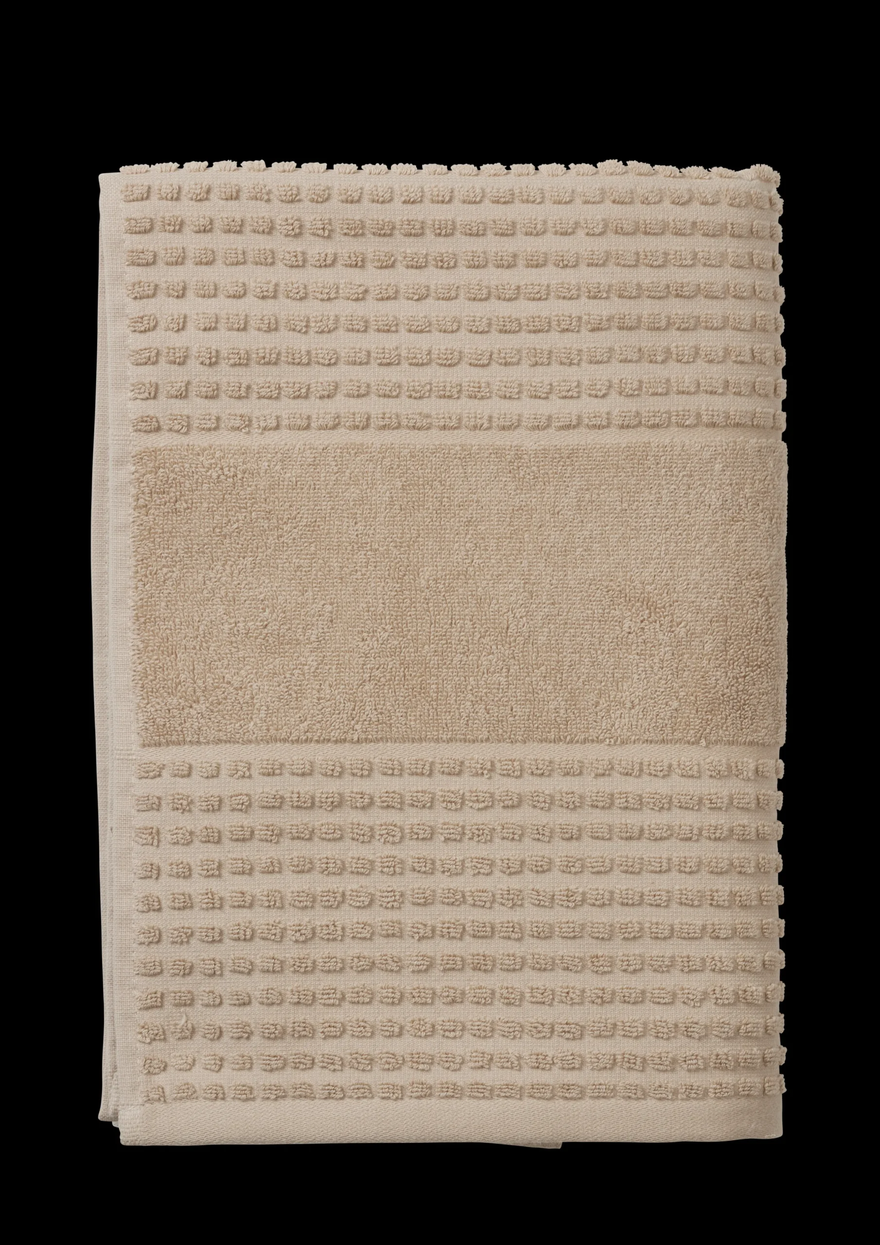 JUNA Check Håndkle 70x140 cm sand