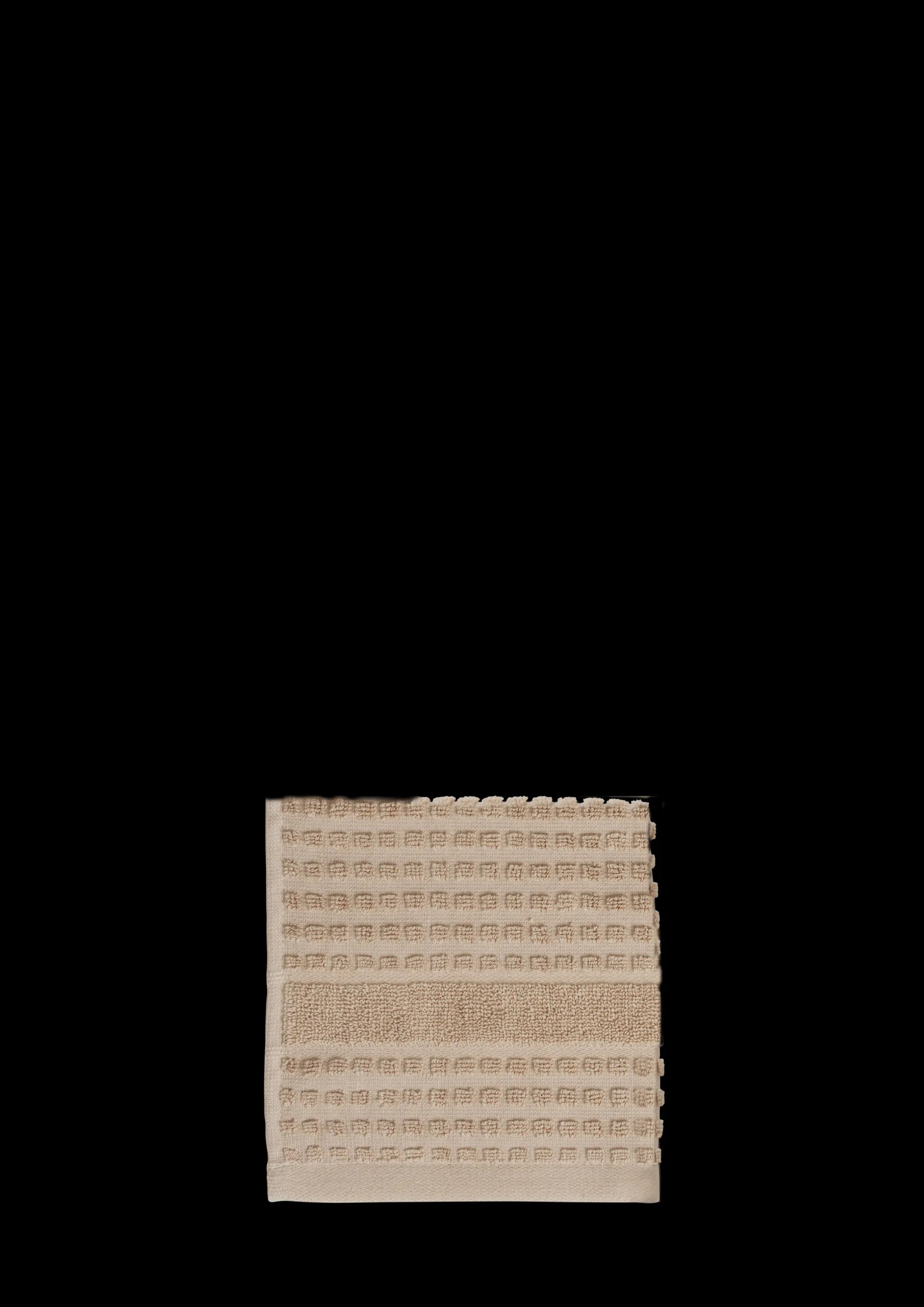 JUNA Check Vaskeklut 30x30 cm sand