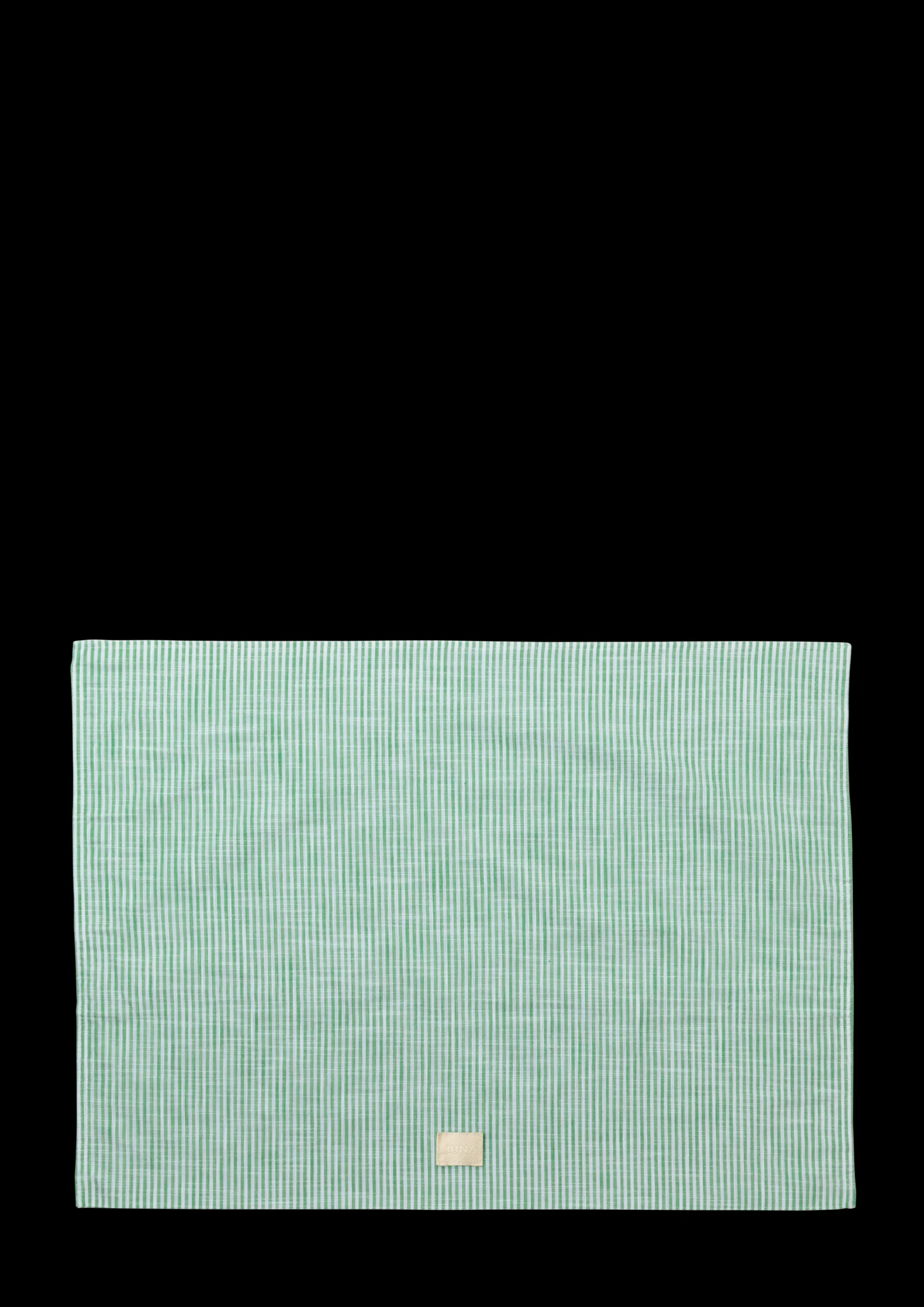 JUNA Monochrome Lines Putetrekk 70x50 cm grønn/hvit NO