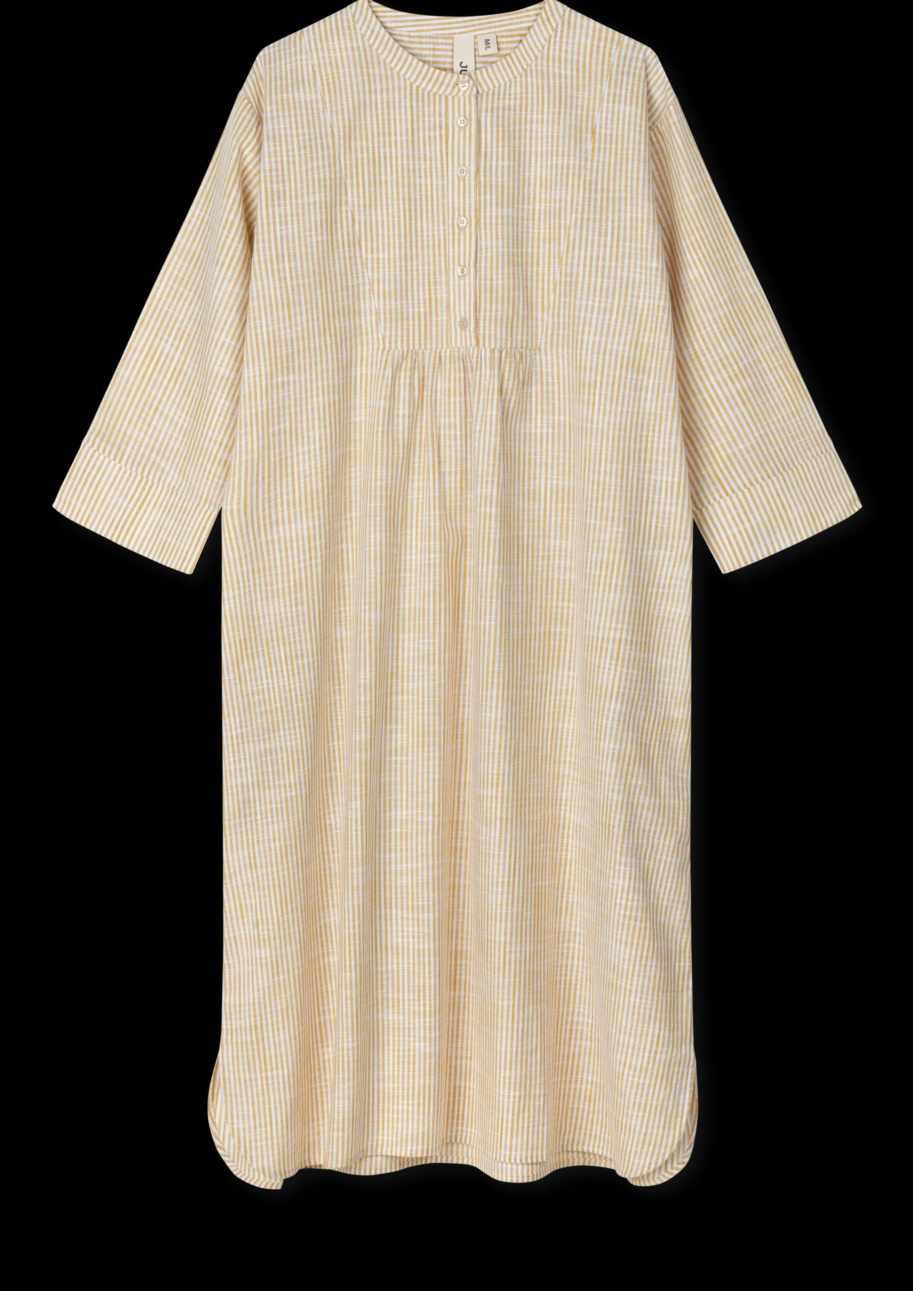 JUNA Monochrome Lines Sonja dress XS oker/hvit