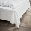 JUNA Percale Flatt laken 150x250 cm hvit