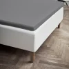 JUNA Percale Konvoluttlaken 120x200 cm grå