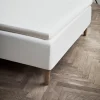 JUNA Percale Konvoluttlaken 180x210 cm hvit