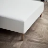 JUNA Percale Laken til rammemadrass 180x30x210 cm hvit