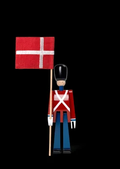 Kay Bojesen Fanebærer mini rød/blå/hvit