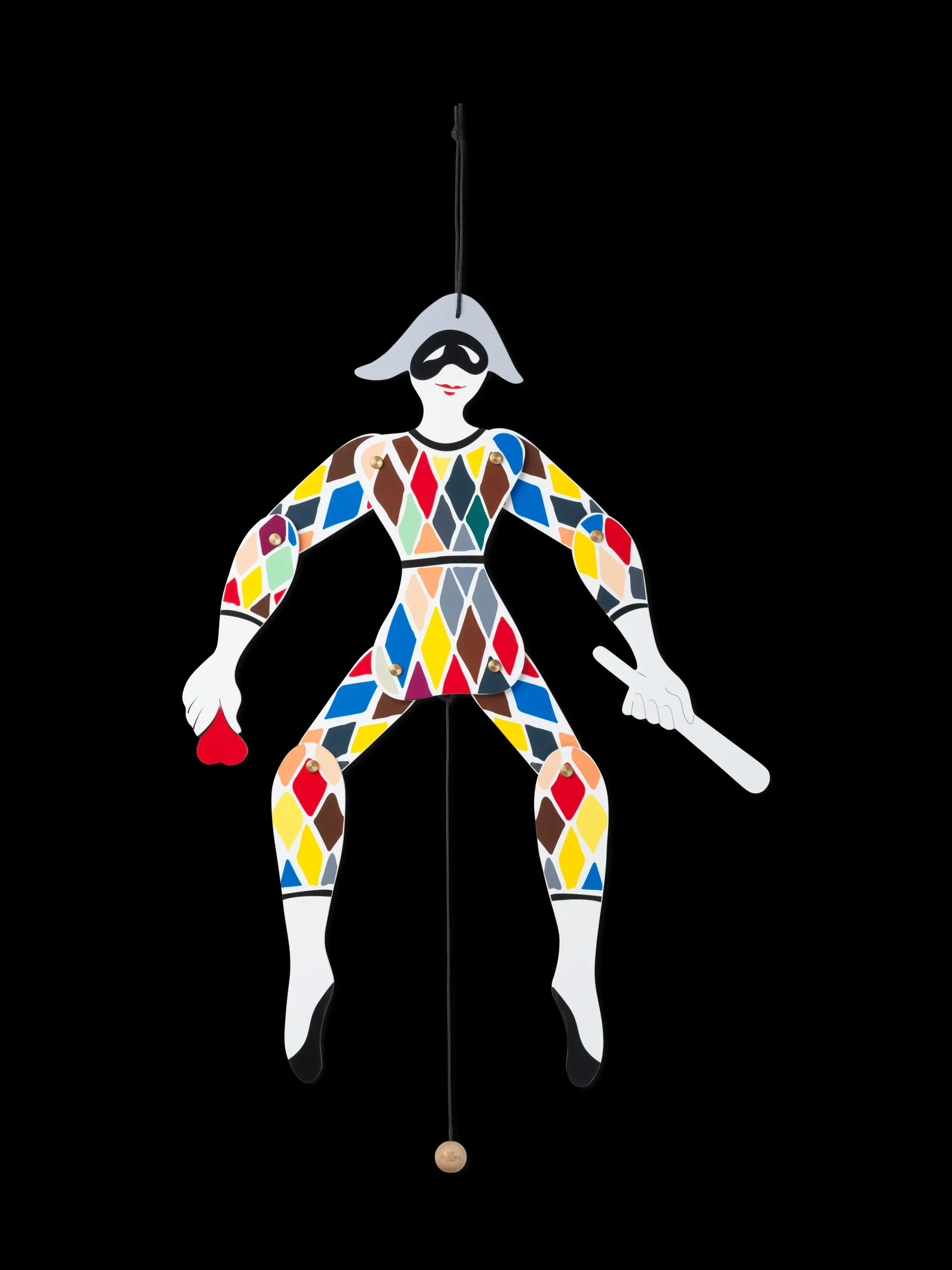 Kay Bojesen Harlekin Sprellemann multi