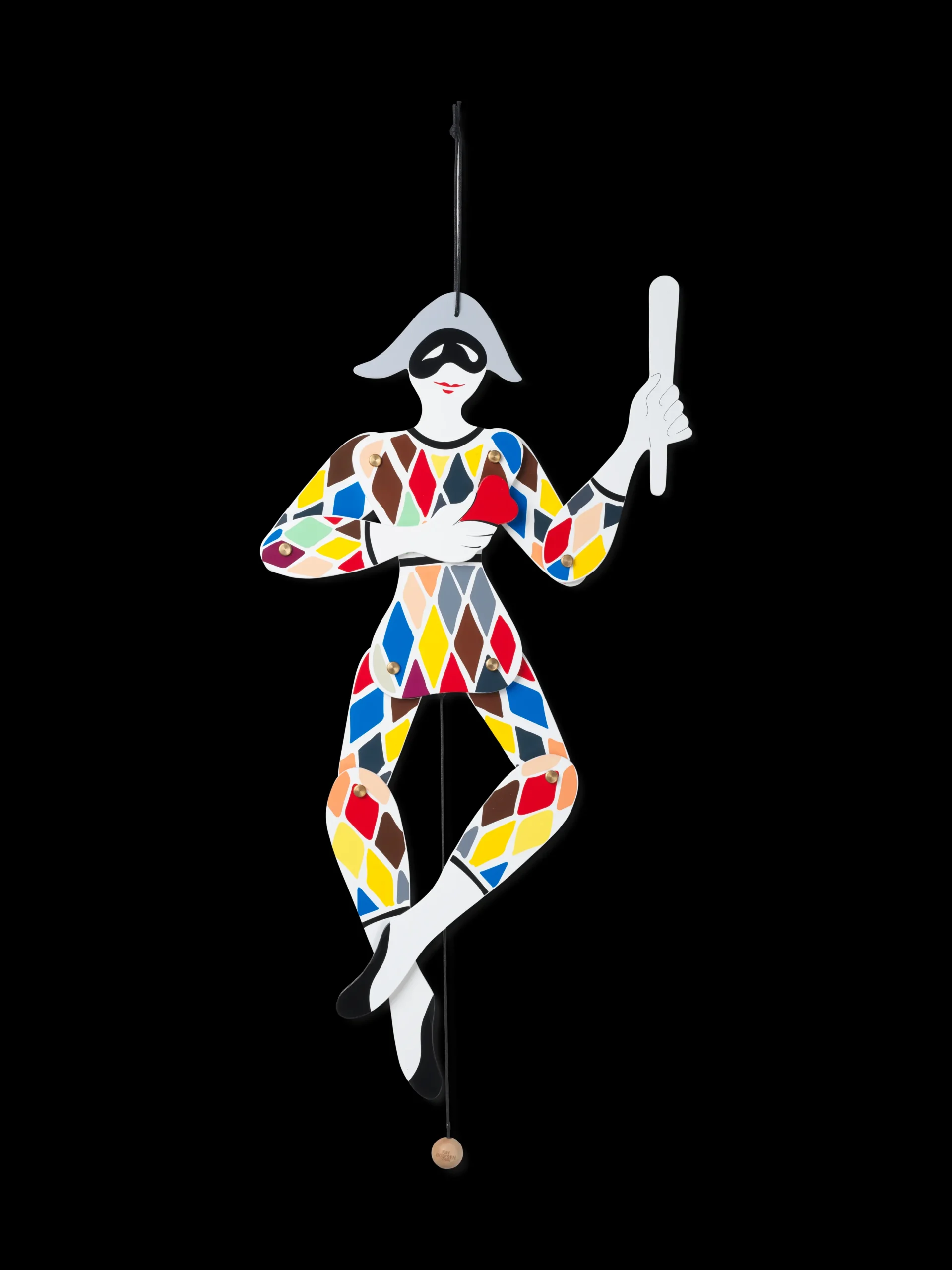 Kay Bojesen Harlekin Sprellemann multi