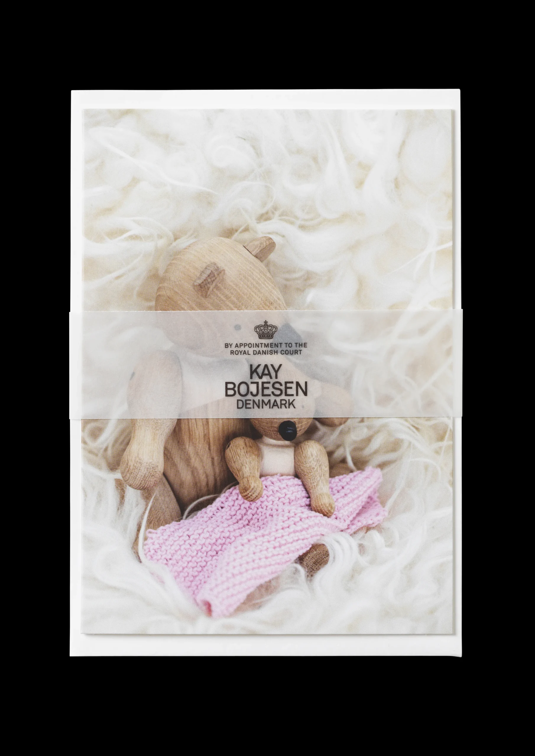 Kay Bojesen Postcard Baptism, A6 rosa 1 stk.