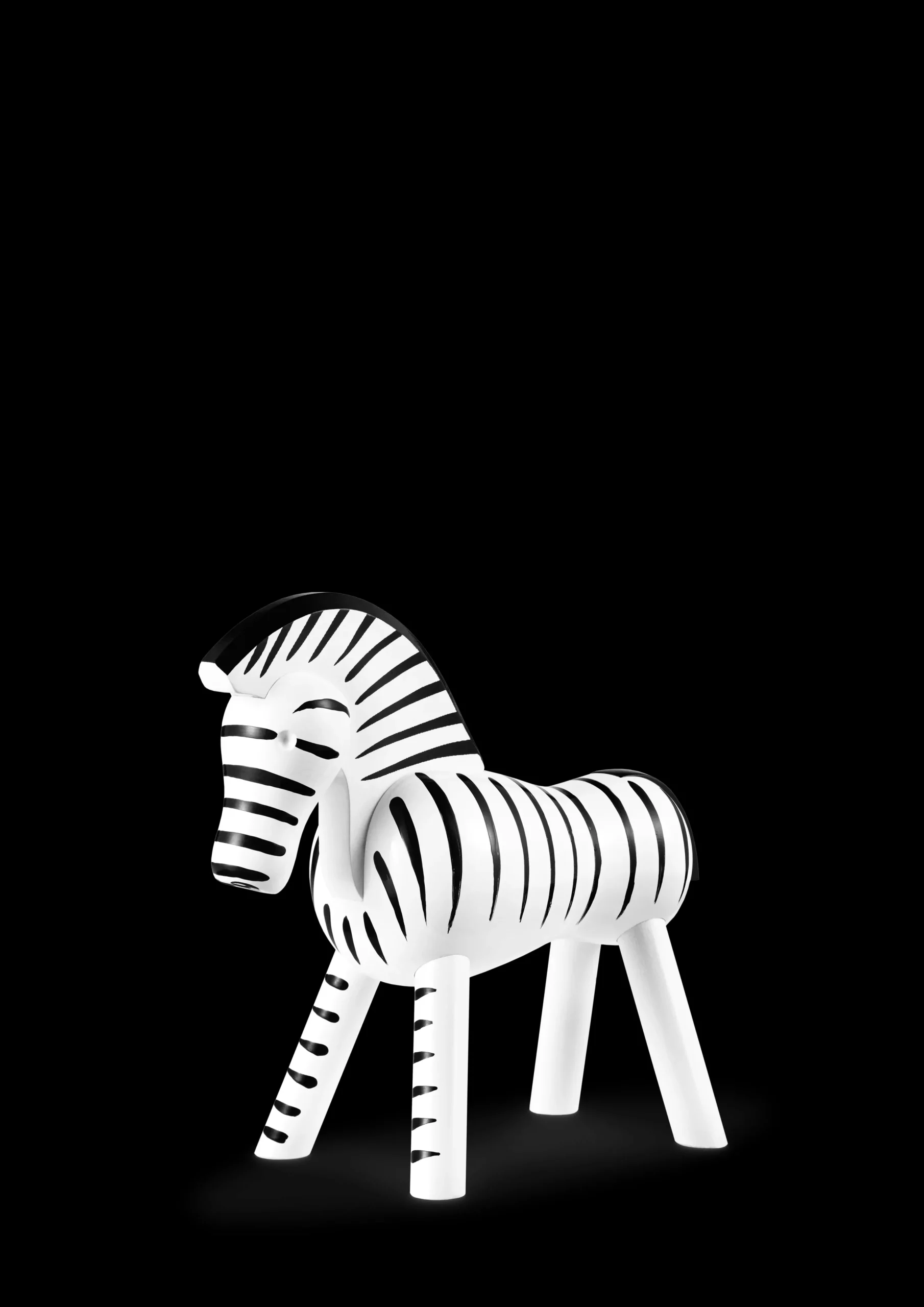 Kay Bojesen Zebra sort/hvit