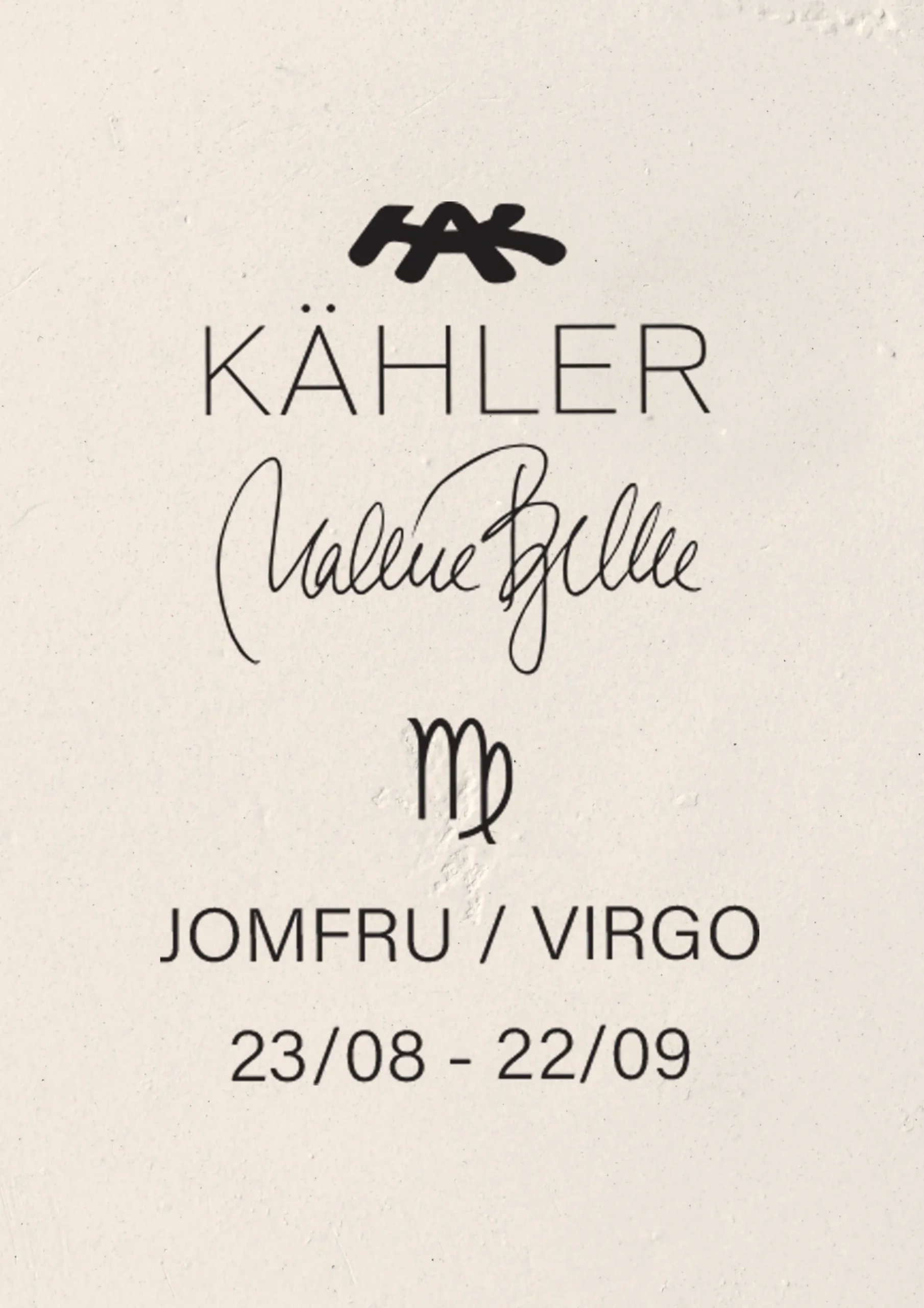 Kähler Astro Virgo H21 hvit