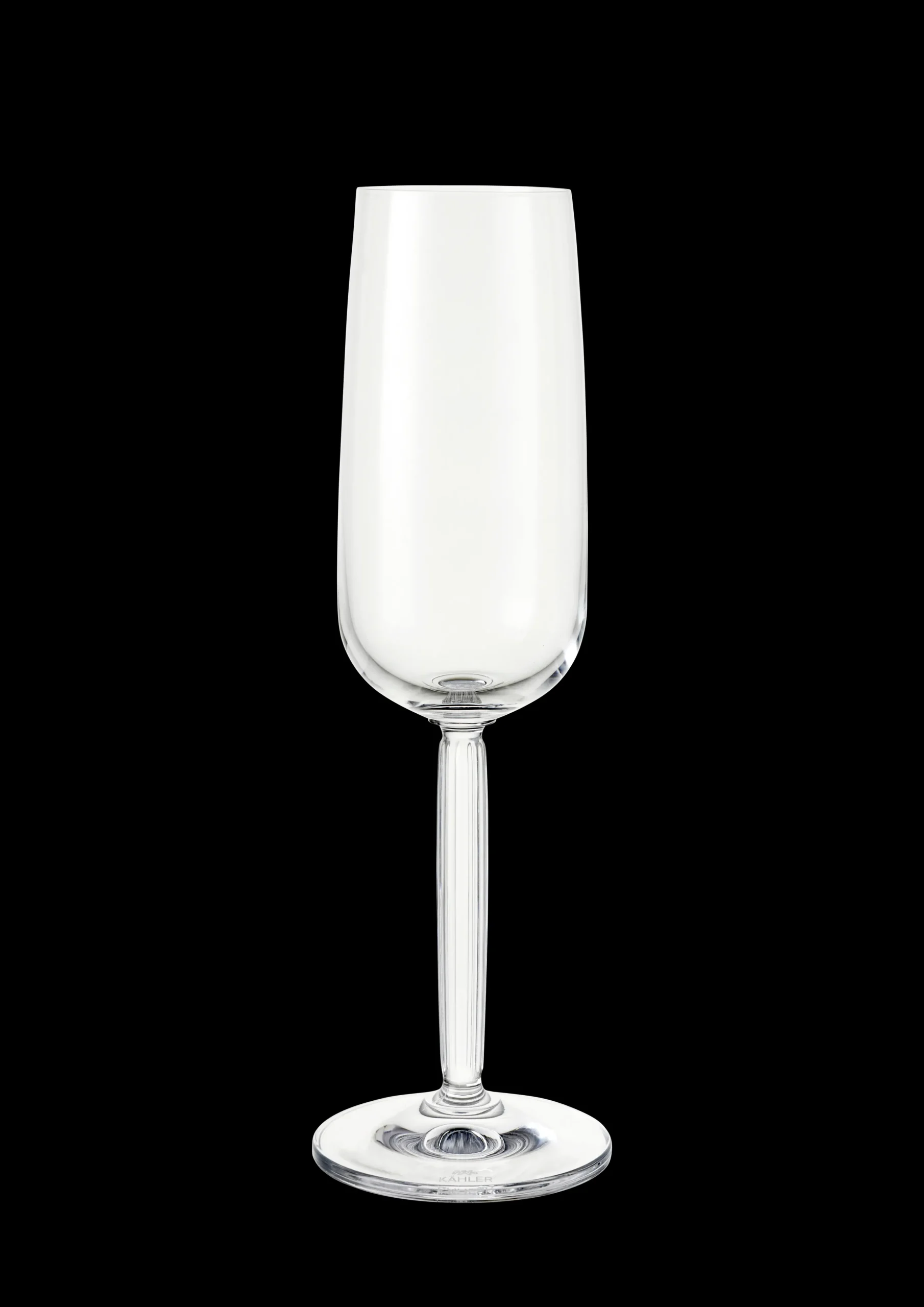 Kähler Hammershøi Champagneglass 24 cl klar 2 stk.
