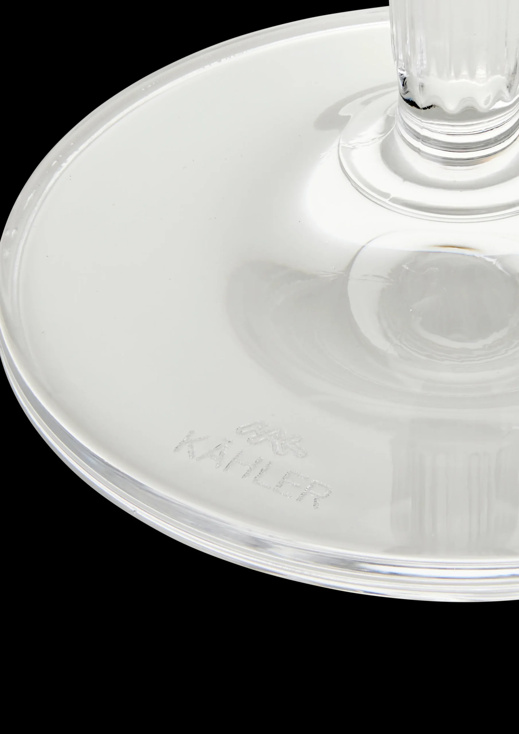 Kähler Hammershøi Champagneglass 24 cl klar 2 stk.