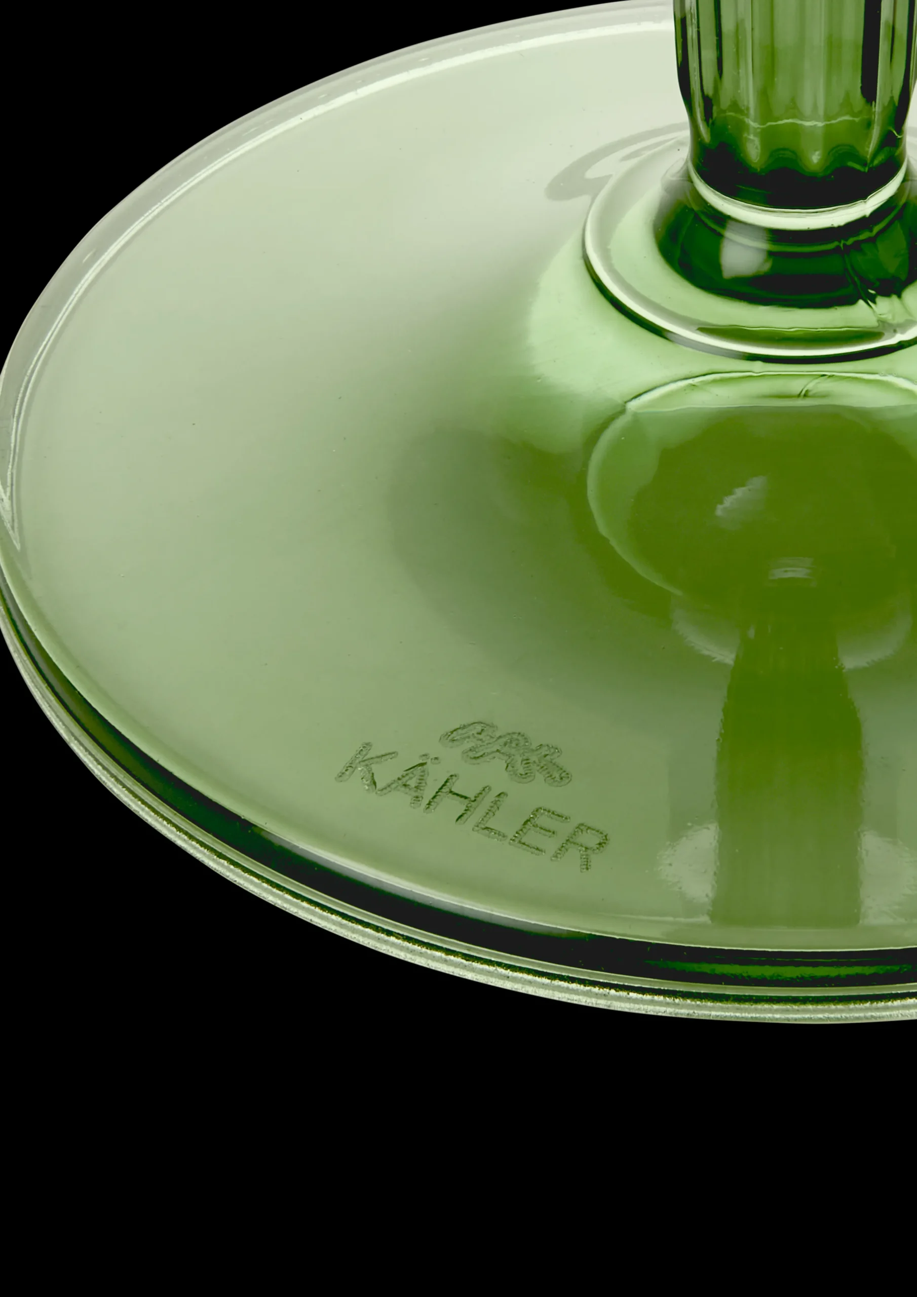 Kähler Hammershøi Champagneglass 24 cl grønn 2 stk.