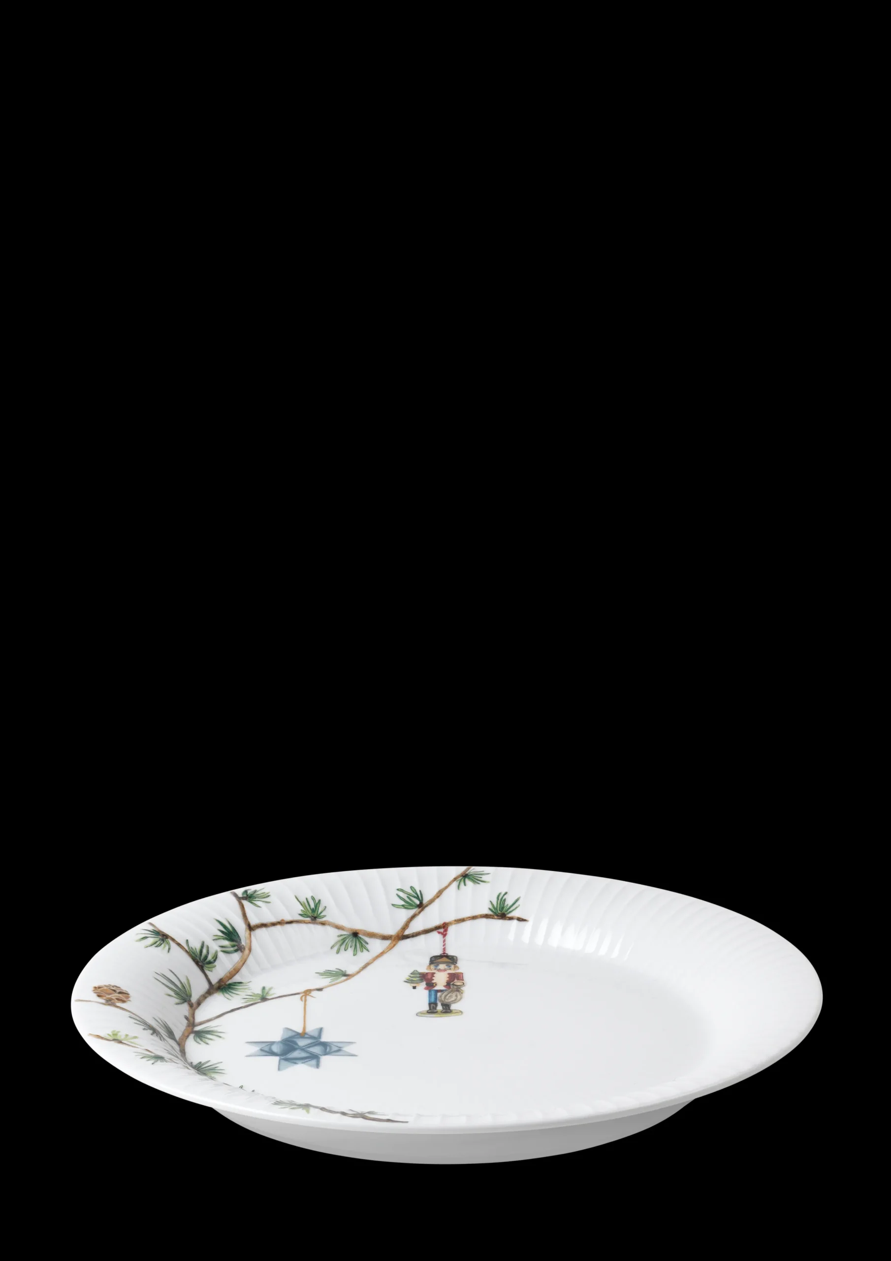 Kähler Hammershøi Christmas Tallerken Ø27 cm hvit m. deko