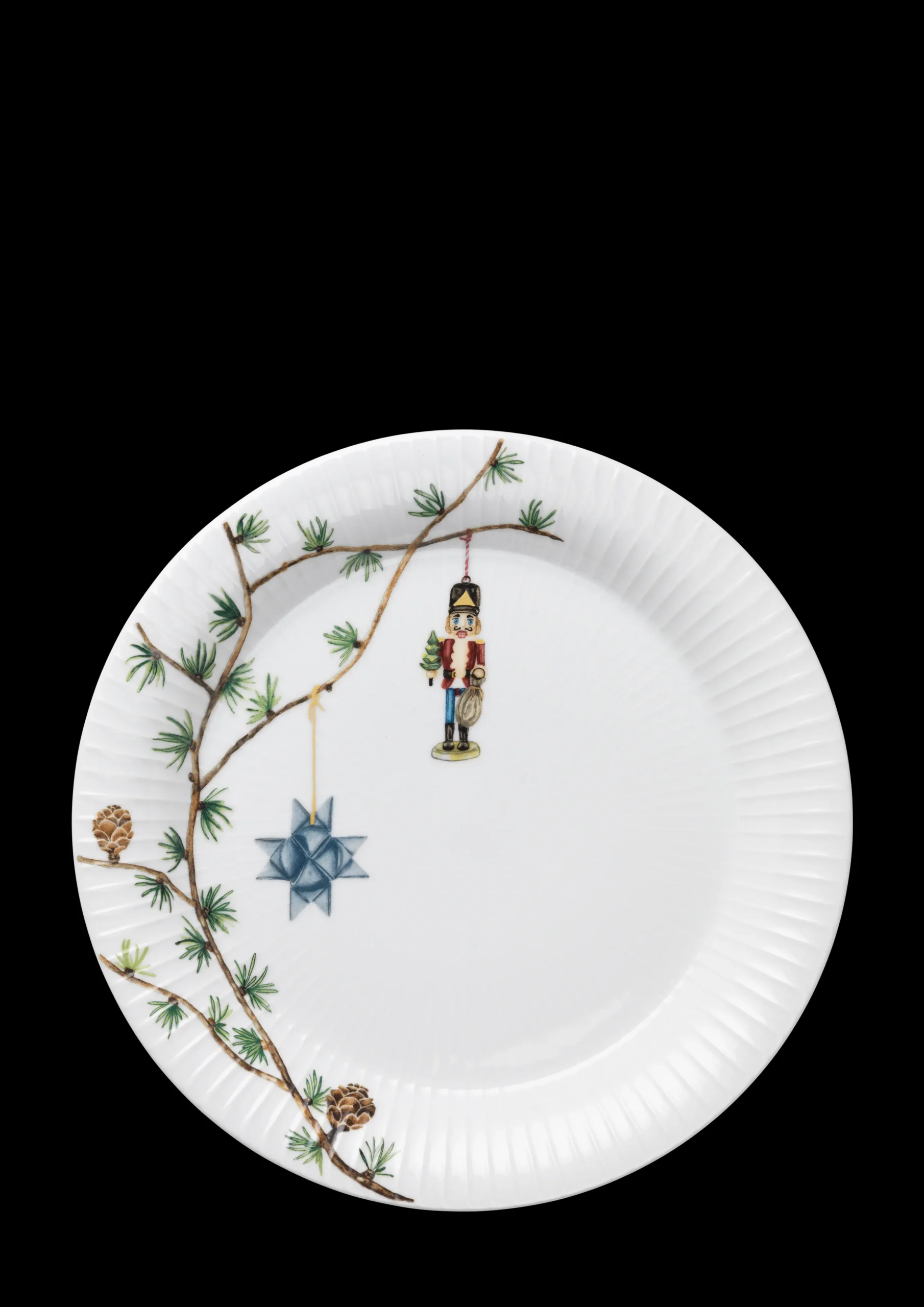 Kähler Hammershøi Christmas Tallerken Ø27 cm hvit m. deko