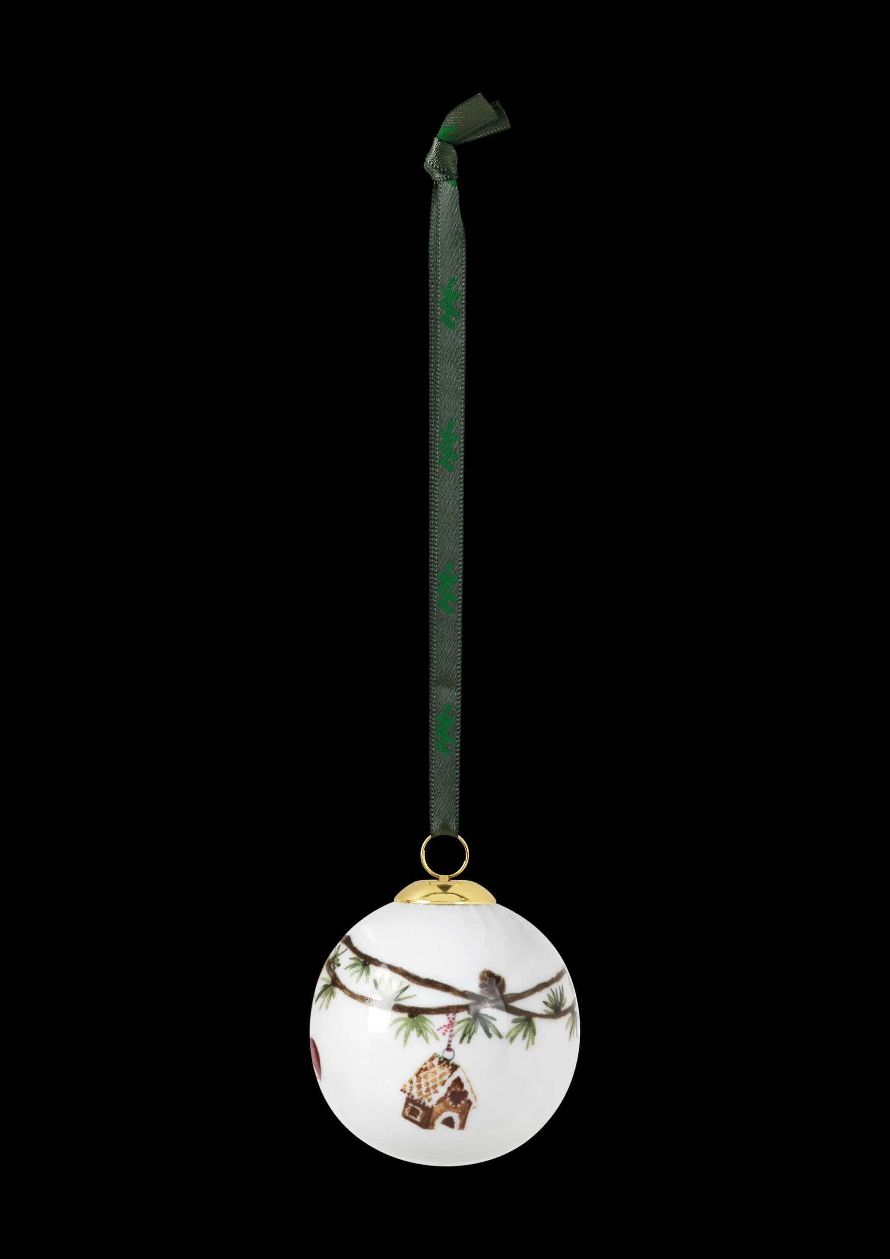 Kähler Hammershøi Christmas Kule 2020 Ø6 cm hvit m. deko