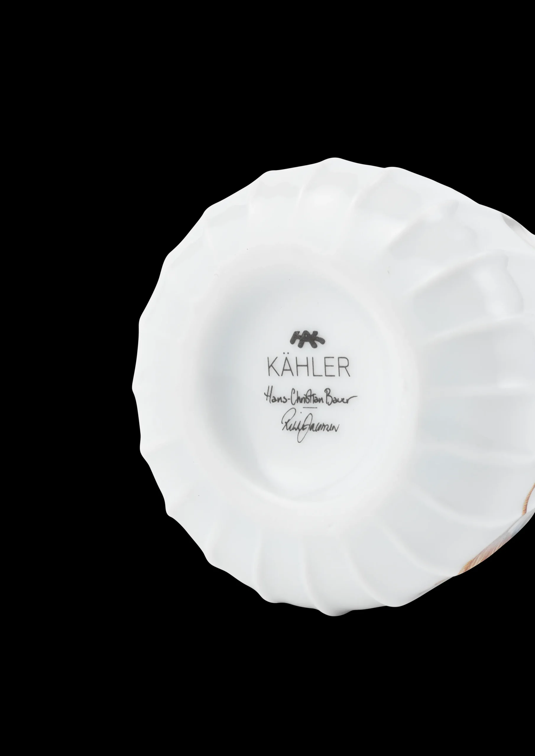 Kähler Hammershøi Christmas Snøkone H11 hvit m. deko