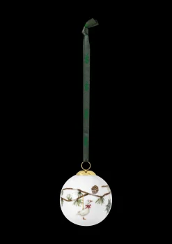 Kähler Hammershøi Christmas Kule 2018 Ø6 cm hvit m. deko