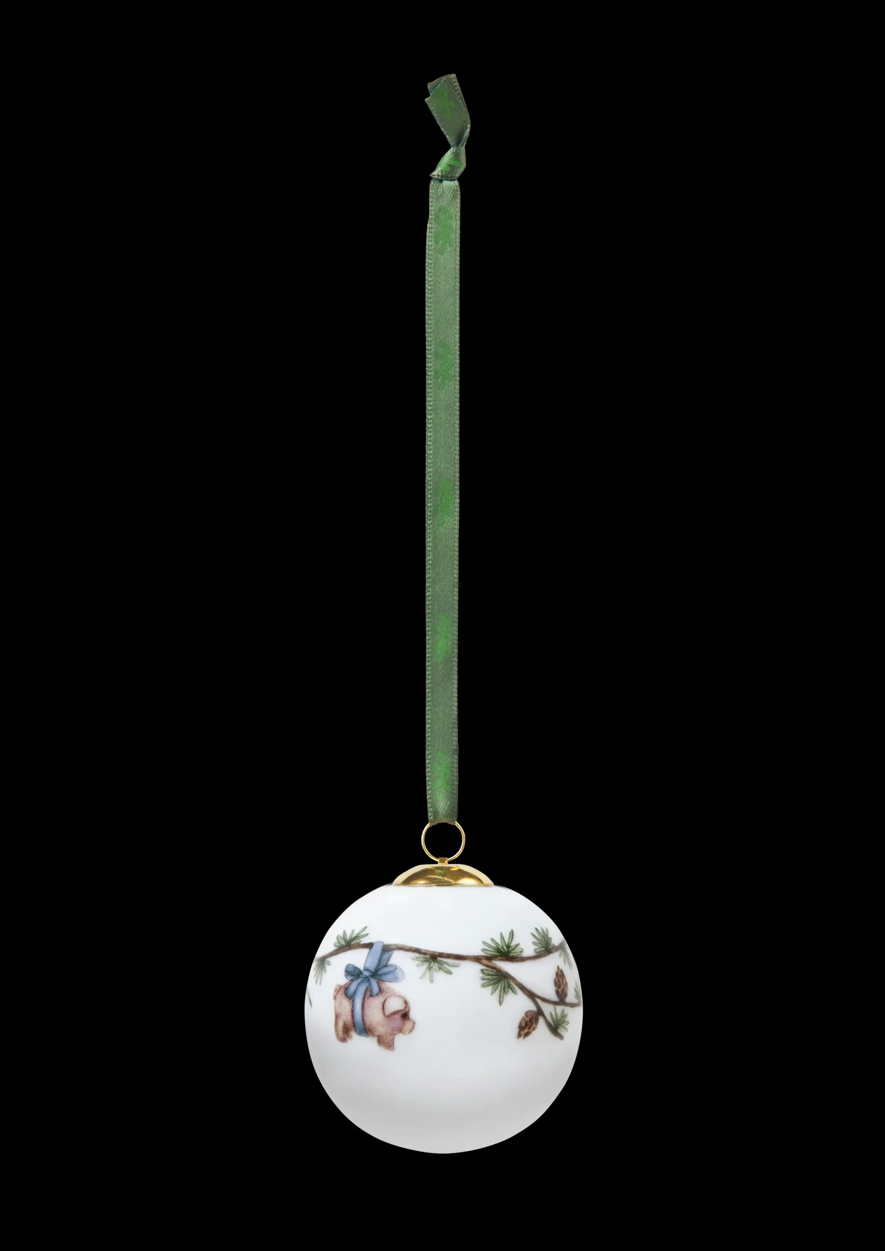 Kähler Hammershøi Christmas Kule 2023 Ø6 cm hvit m. deko