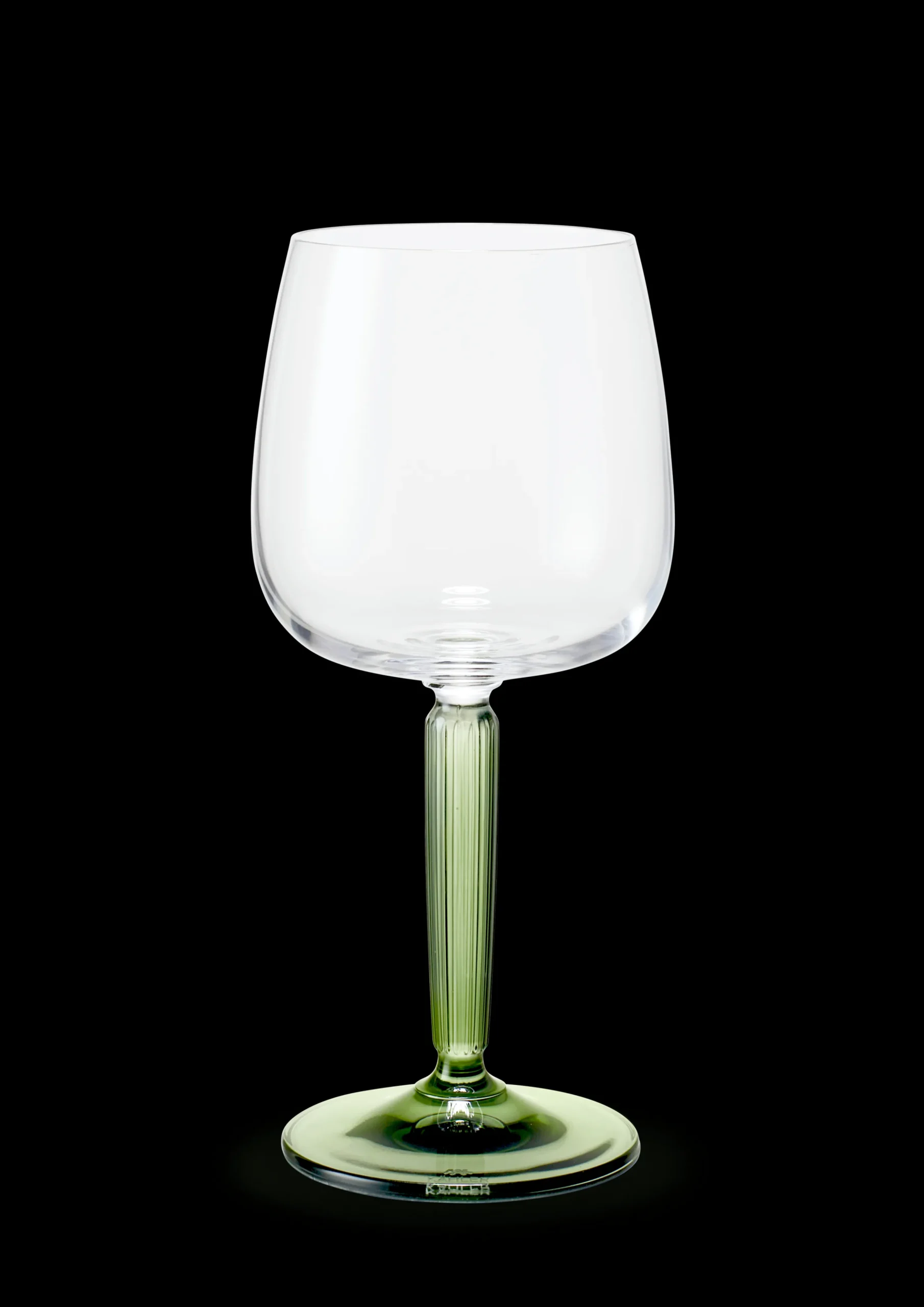 Kähler Hammershøi Hvitvinsglass 35 cl grønn 2 stk.