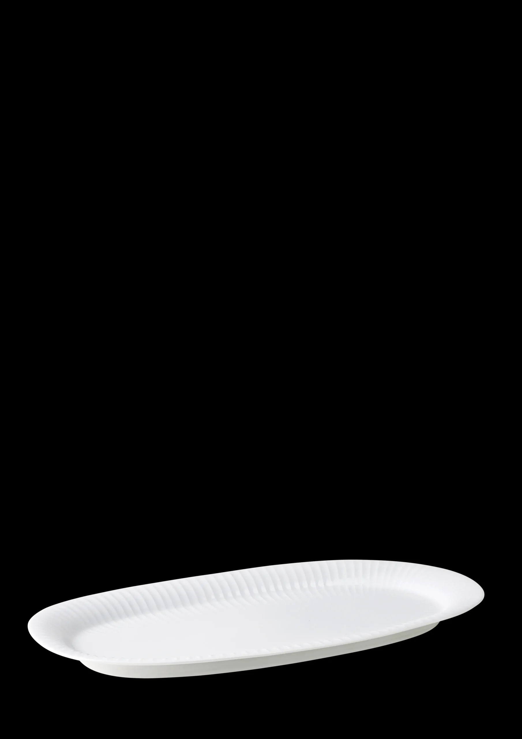 Kähler Hammershøi Oval serveringsfat 40x22.5 hvit - Kjøb her