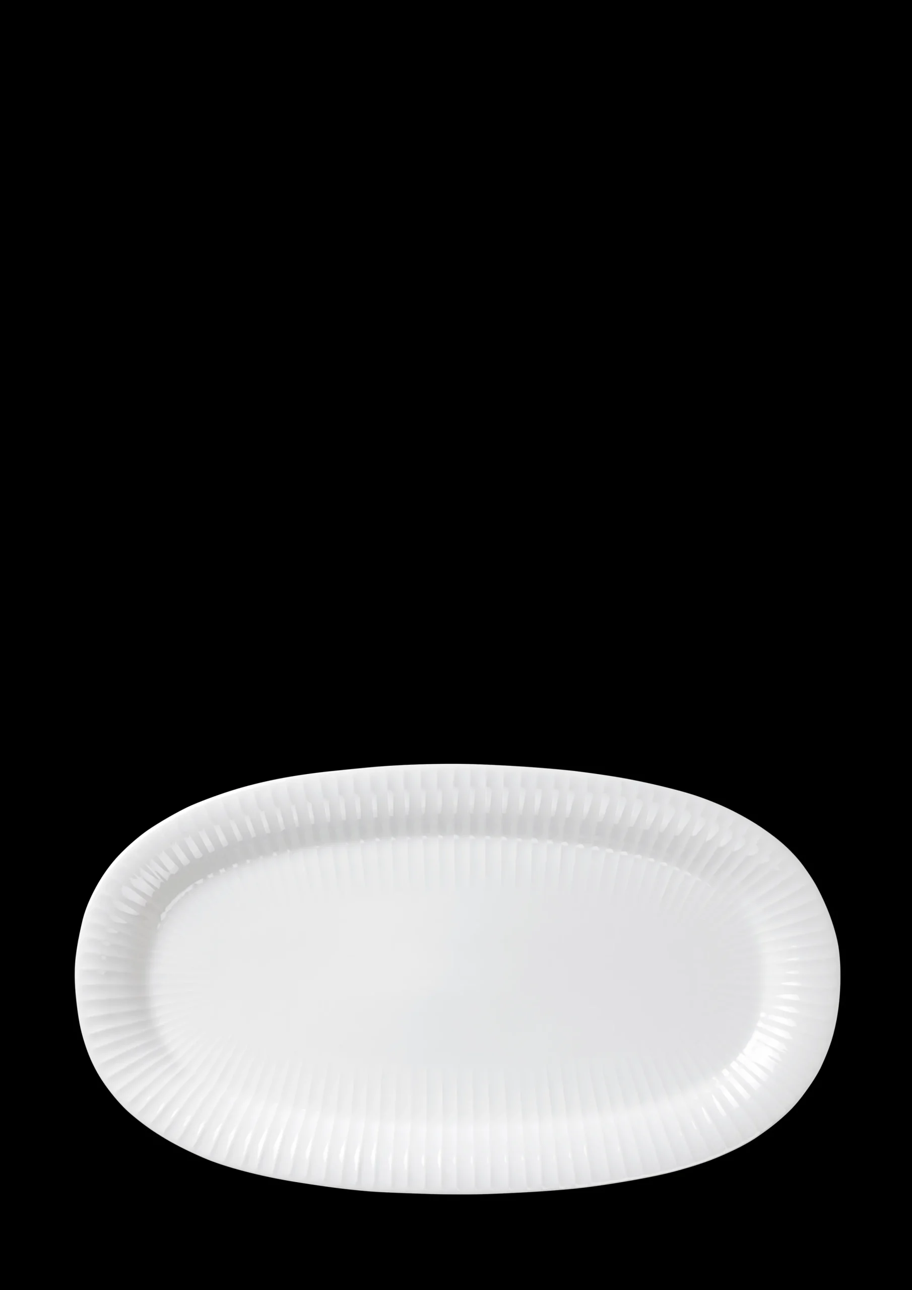 Kähler Hammershøi Oval serveringsfat 40x22.5 hvit - Kjøb her