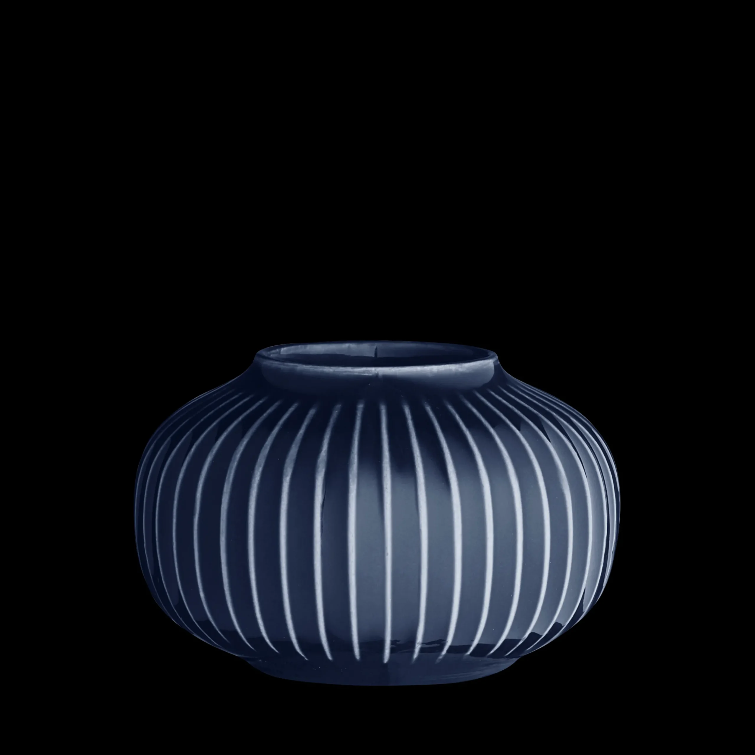 Kähler Hammershøi Telyslykt rund Ø10 cm indigo (18181)