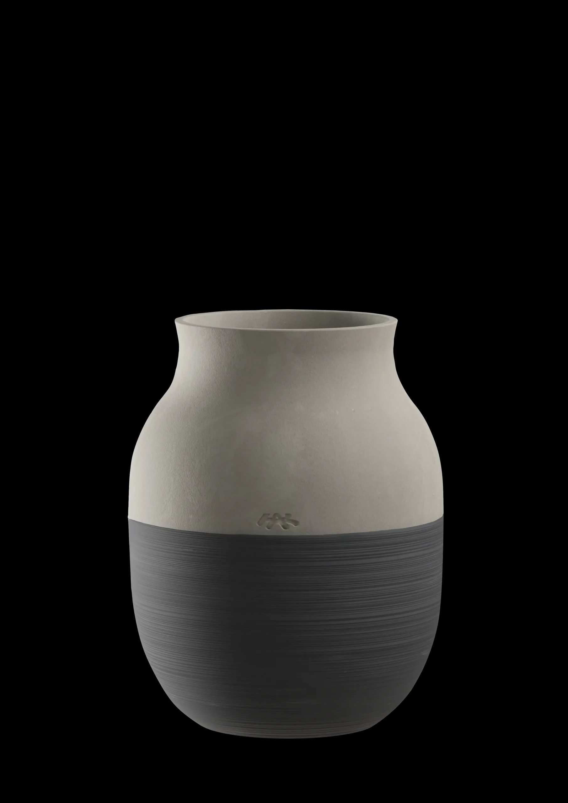 Kähler Omaggio Circulare Vase H20 cm antrasittgrå - Kjøp nå